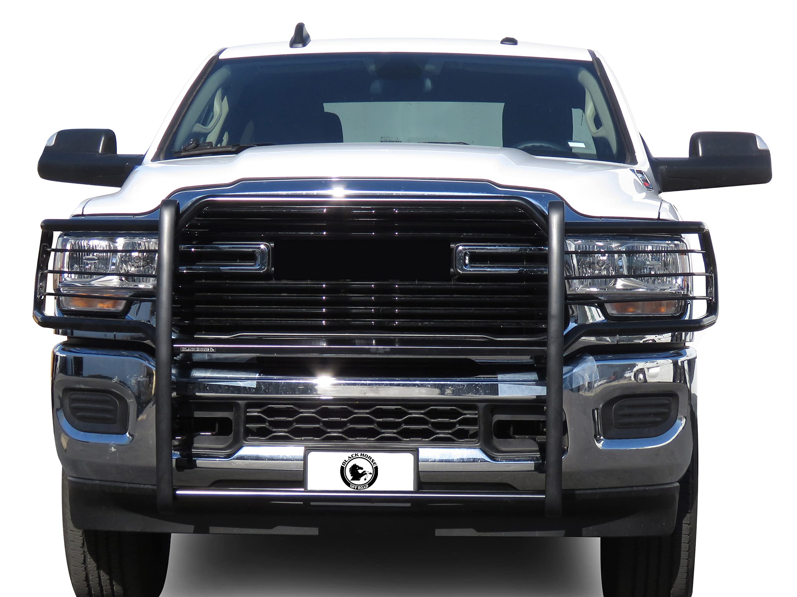 Grille Brush Black Horse Bumper Guard Modular Compatible with 19-24 Ram 2500|19-24 Ram 3500 (Excl. Power Wagon Trim)-17DG113MA
