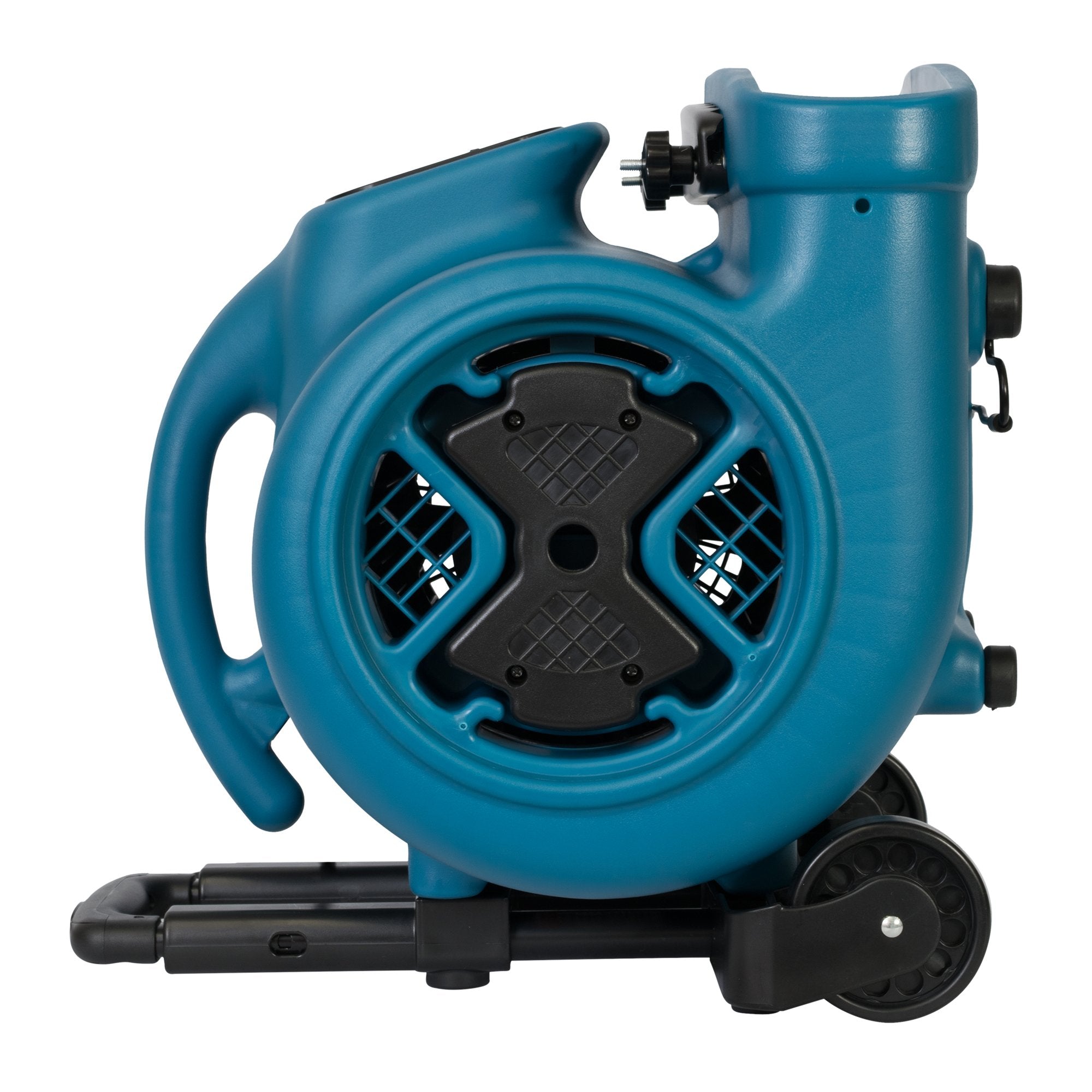 P-630HC XPOWER Pro 1/2 HP 2800 CFM Centrifugal Air Mover, Carpet Dryer, Floor Fan, Blower, Telescopic Handle and Wheels, Carpet Clamp, for Water Damage Restoration, Janitorial, Plumbing, Home Us, Blue