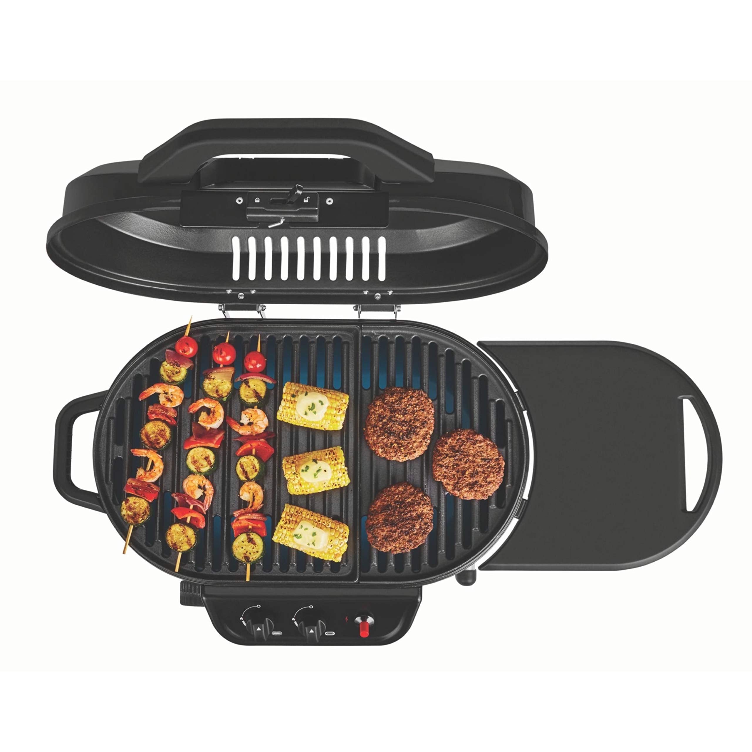 Coleman Portable RoadTrip 225 Propane Grill, 2-Burner Gas Grill with Matchless Ignition & Adjustable Temperature Control, 11,000 BTUs of Power for Grilling, Tailgating, Camping, BBQ, & More