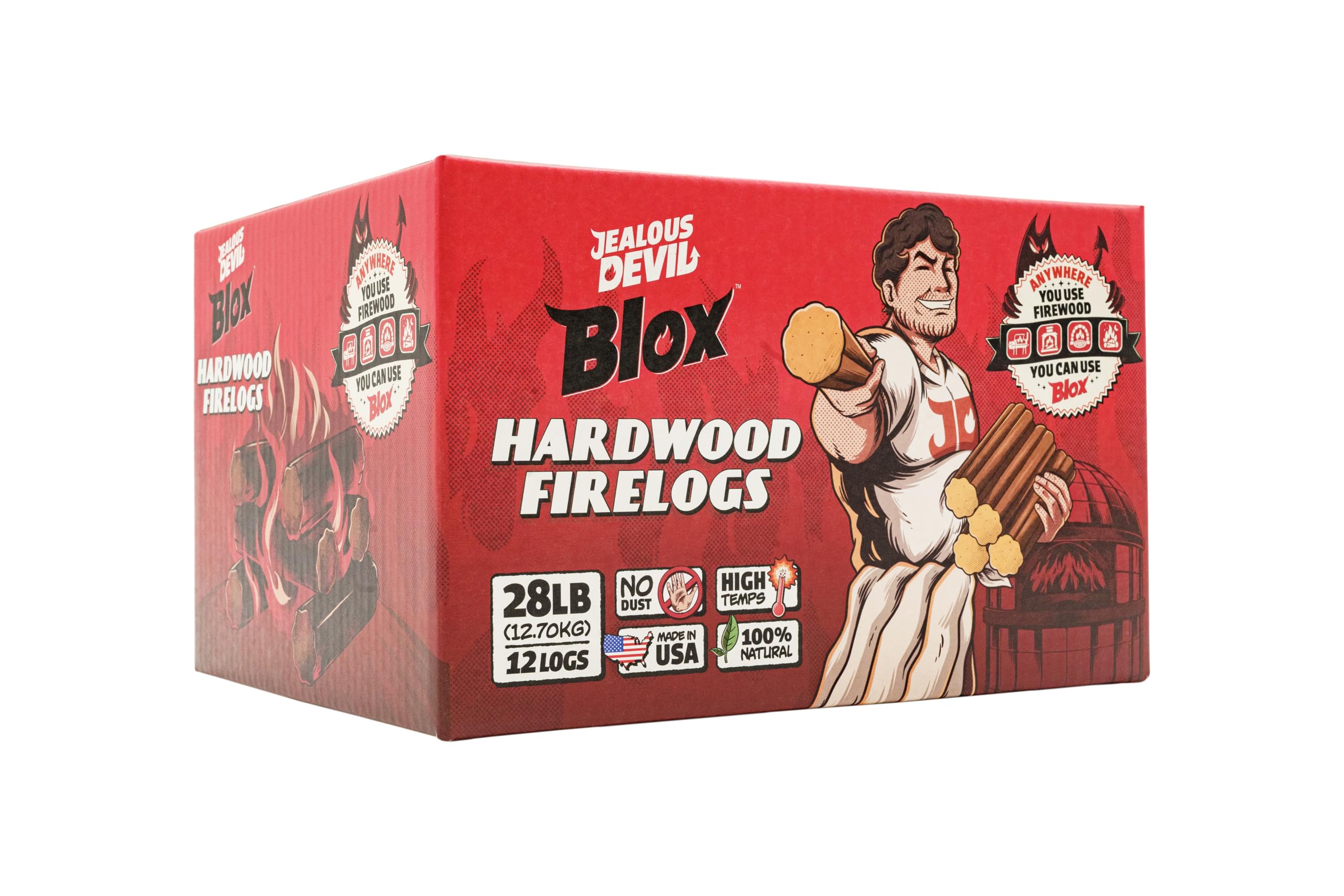 BLOX Jealous Devil Fire Logs 12-Pack