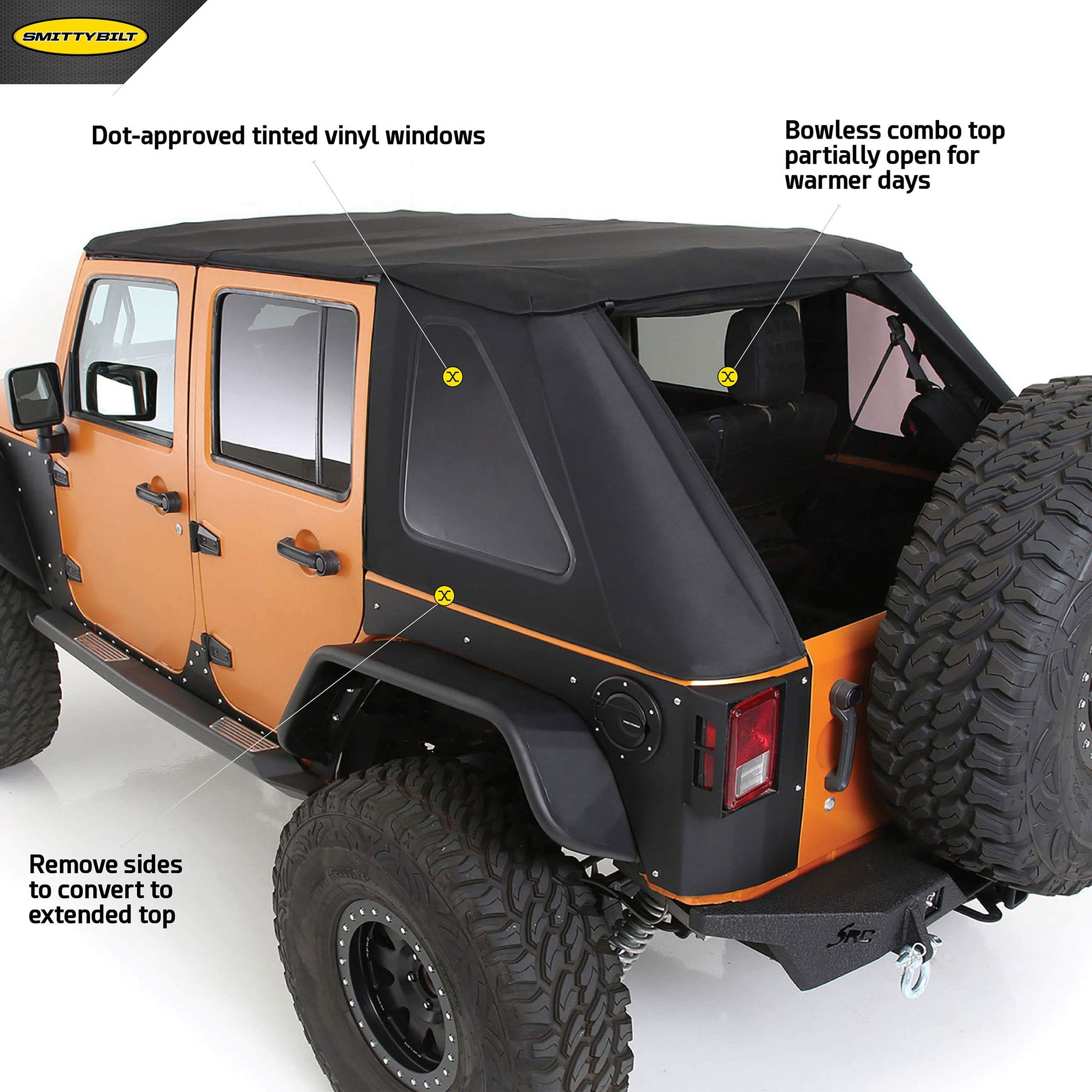 BOWLESS SmittyBilt COMBO TOP KIT - SB9087135K