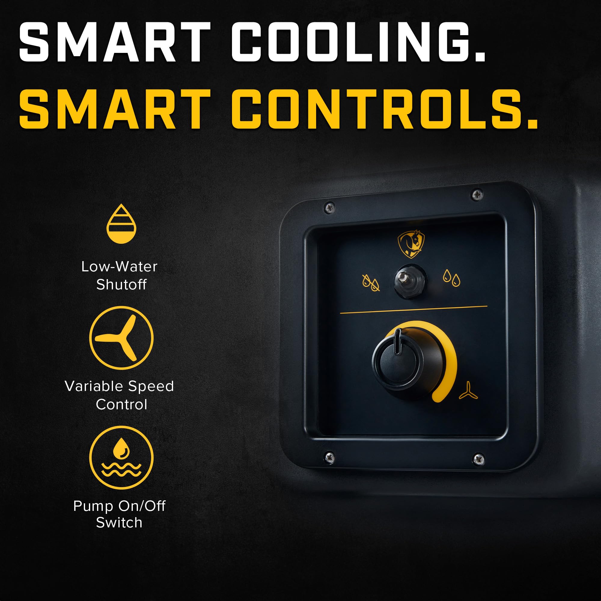 Cool-Space 350 - Big Ass Fans - Portable Evaporative Swamp Cooler, Indoor and Outdoor Use, 16 Gallon Capacity, Variable Speed for Ultimate Cooling in Workshops and Garages
