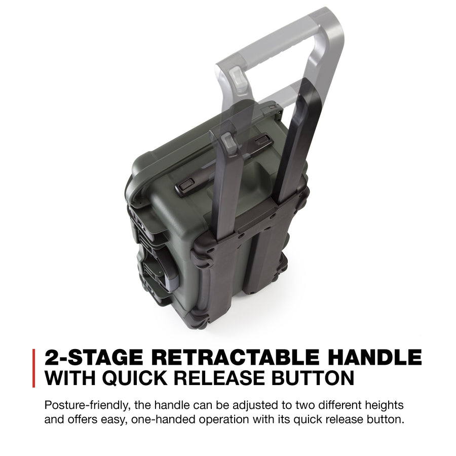 Waterproof Nanuk 935 Hard Case with Foam Insert for Canon, Nikon - 2 DSLR Body and Lens/Lenses - Olive