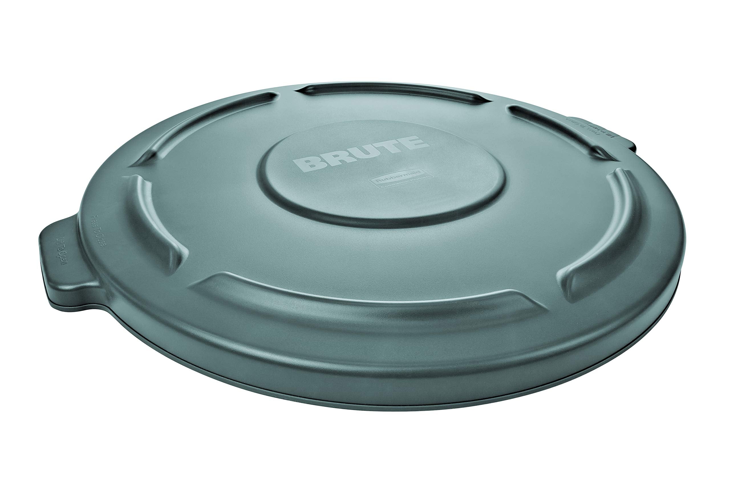 Rubbermaid Commercial FG265400GRAY Heavy-Duty Round Waste/Utility Container, 55-gallon Lid ONLY, Gray BRUTE
