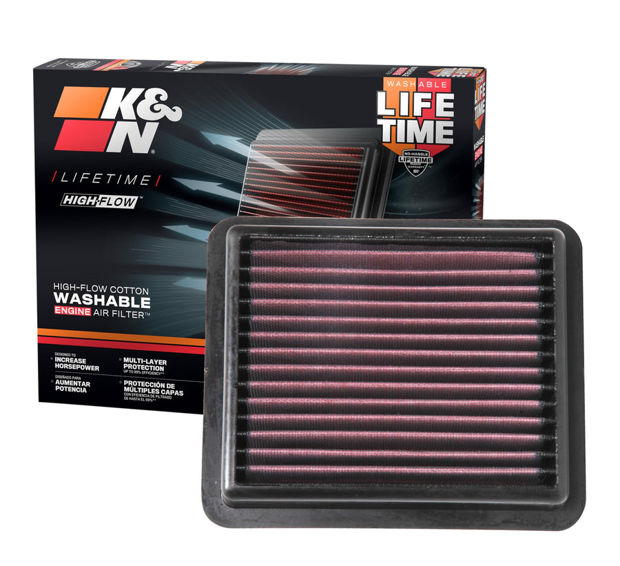 K&N Original High-Flow Lifetime Engine Air Filter: Increase Power: Premium, Washable: Compatible with 2018-2022 HONDA: Accord, 33-5072