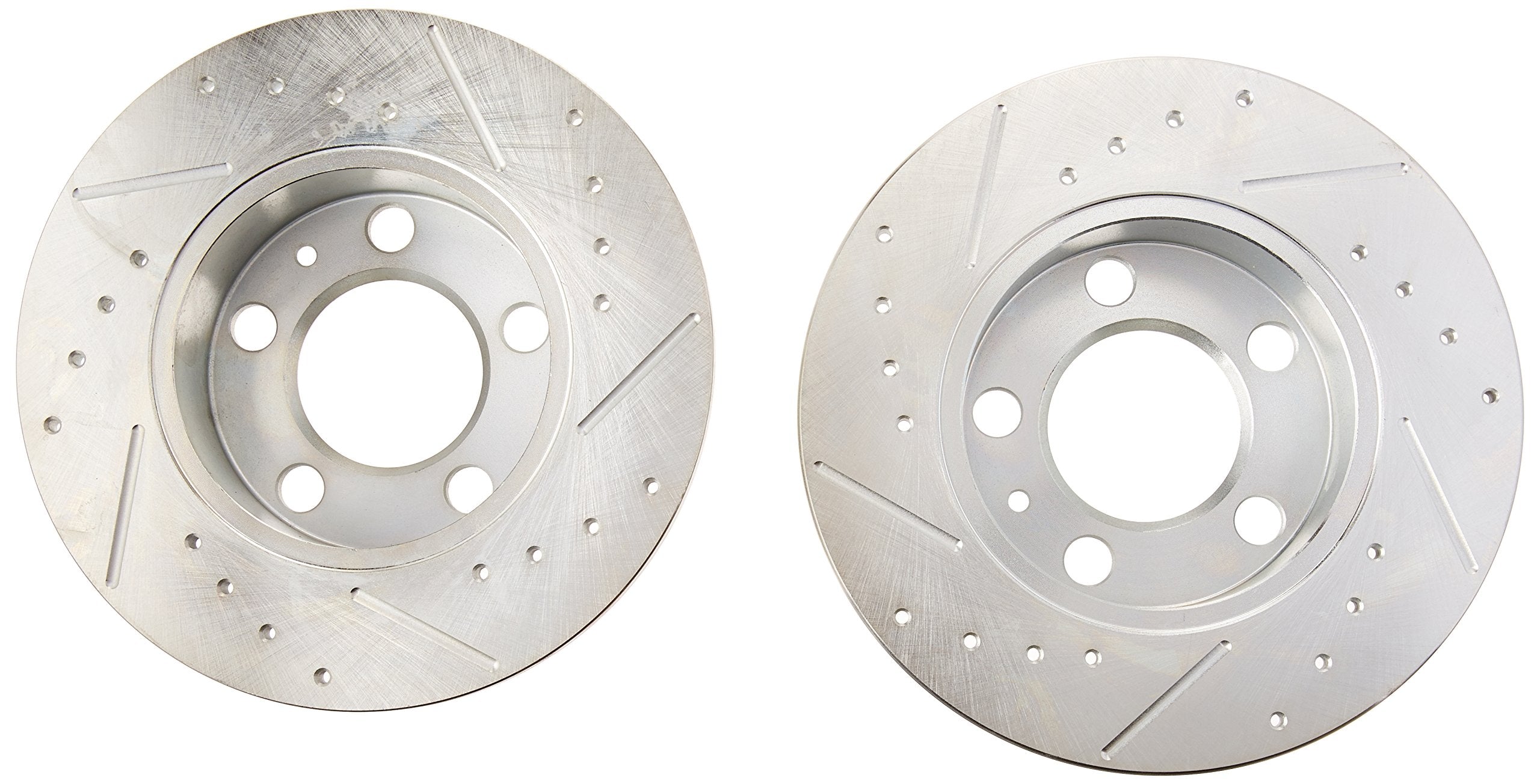 Power Stop Rear EBR618XPR Drilled & Slotted Rotor Pair For Audi TT, VW Beetle, VW Golf, VW Golf City, VW Jetta, VW Jetta City [Model Specific]