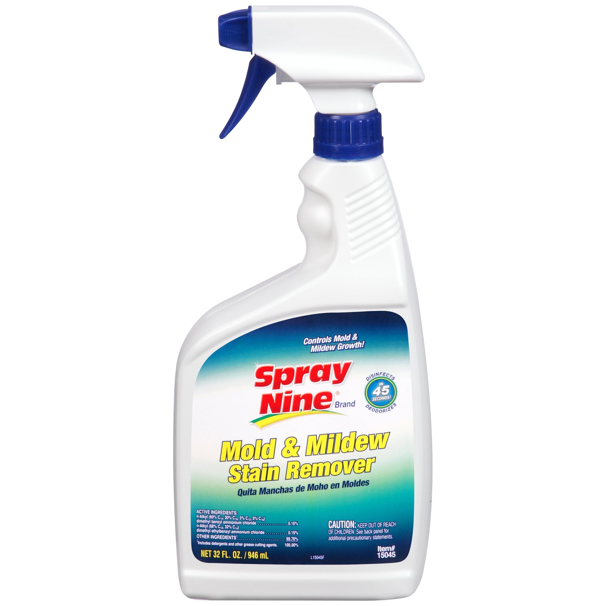 15045 Spray Nine Mold and Mildew Cleaner, 32 oz