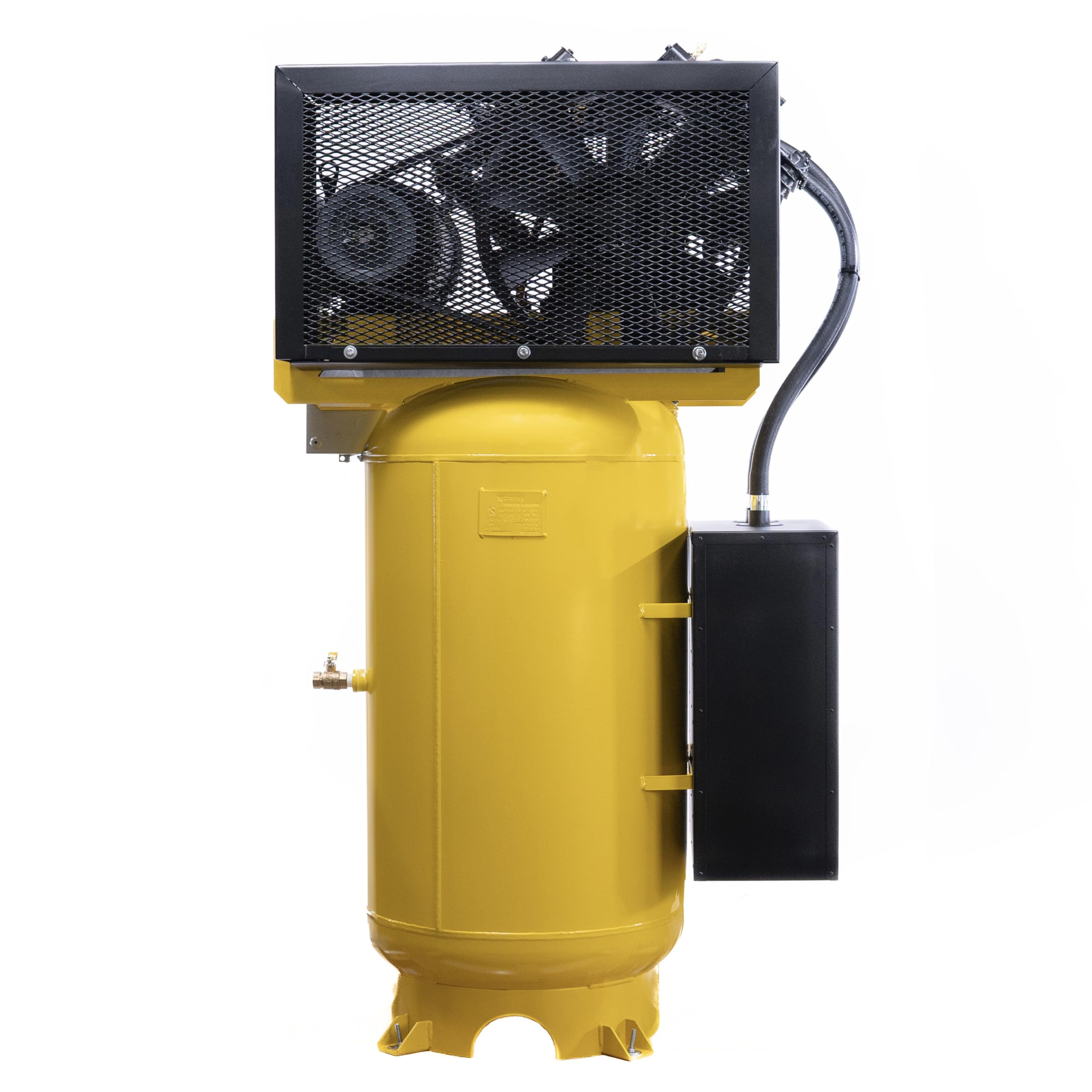 EMAX E350 Air Compressor Stationary - 7.5hp 80 Gal. 2 Stage Single Phase Industrial Compressor with Pressure Lubricated Pump & Whisper Quiet System - ES07V080V1