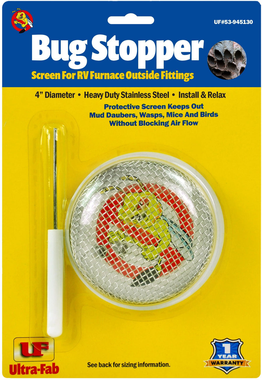 Ultra-Fab UF Bug Stopper Screen for RV Furnace Outside Fittings 35-945130
