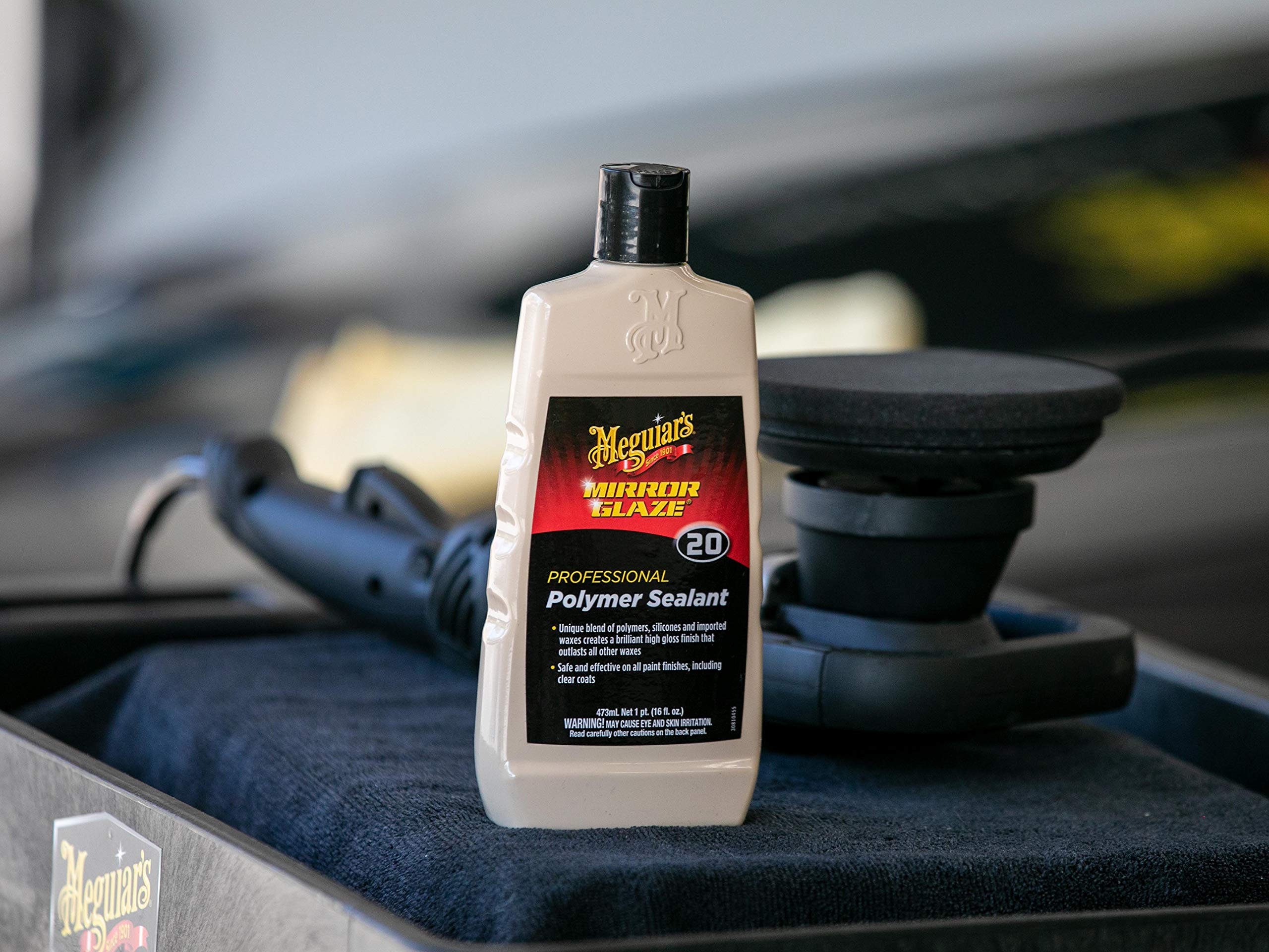 MEGUIAR'S Polymer Sealant Mirror Glaze – Brilliant High Gloss Wax Protection – M2016, 16 oz