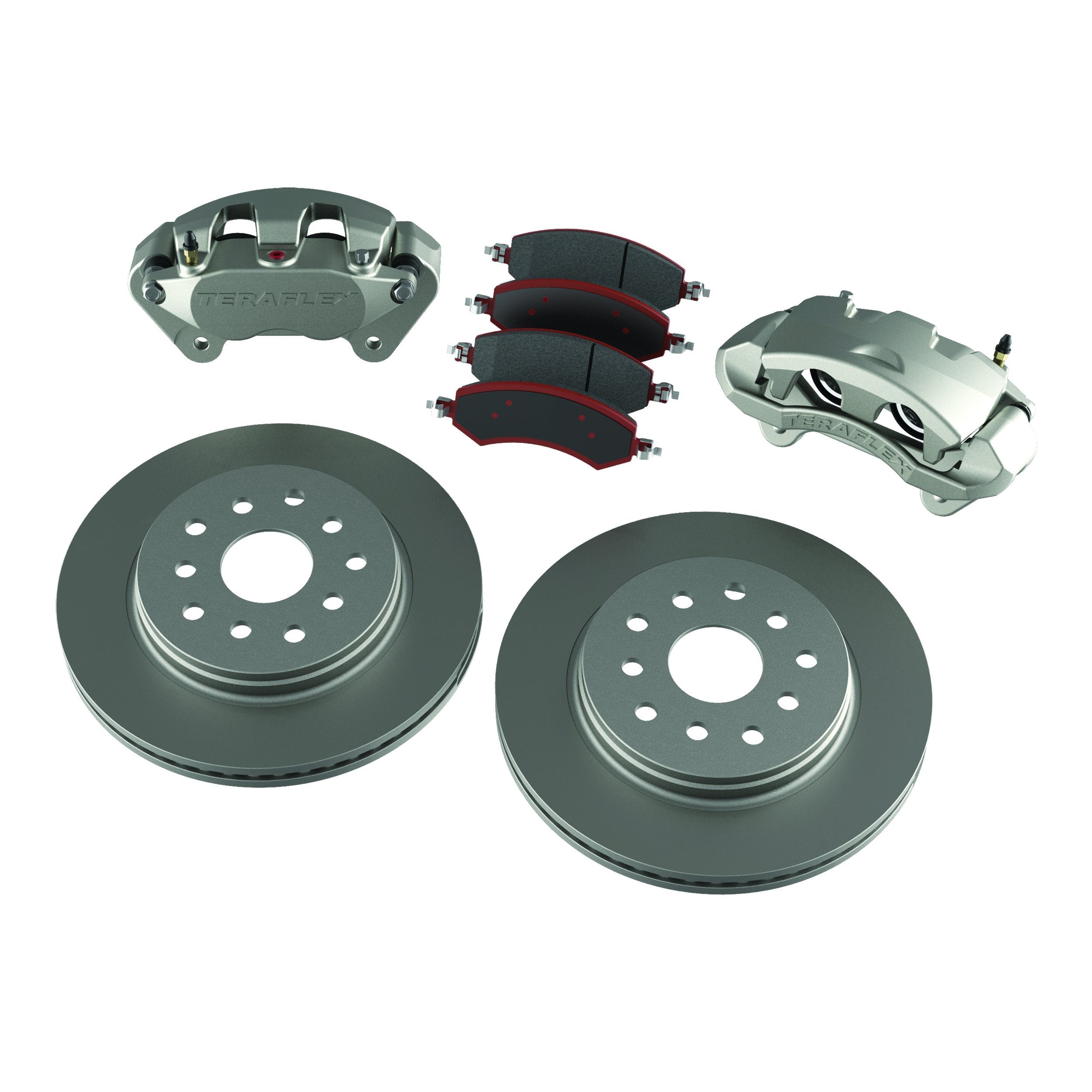 JK Front TeraFlex Big Brake Kit (with Big Calipers, PLAIN 13.3" Rotors)