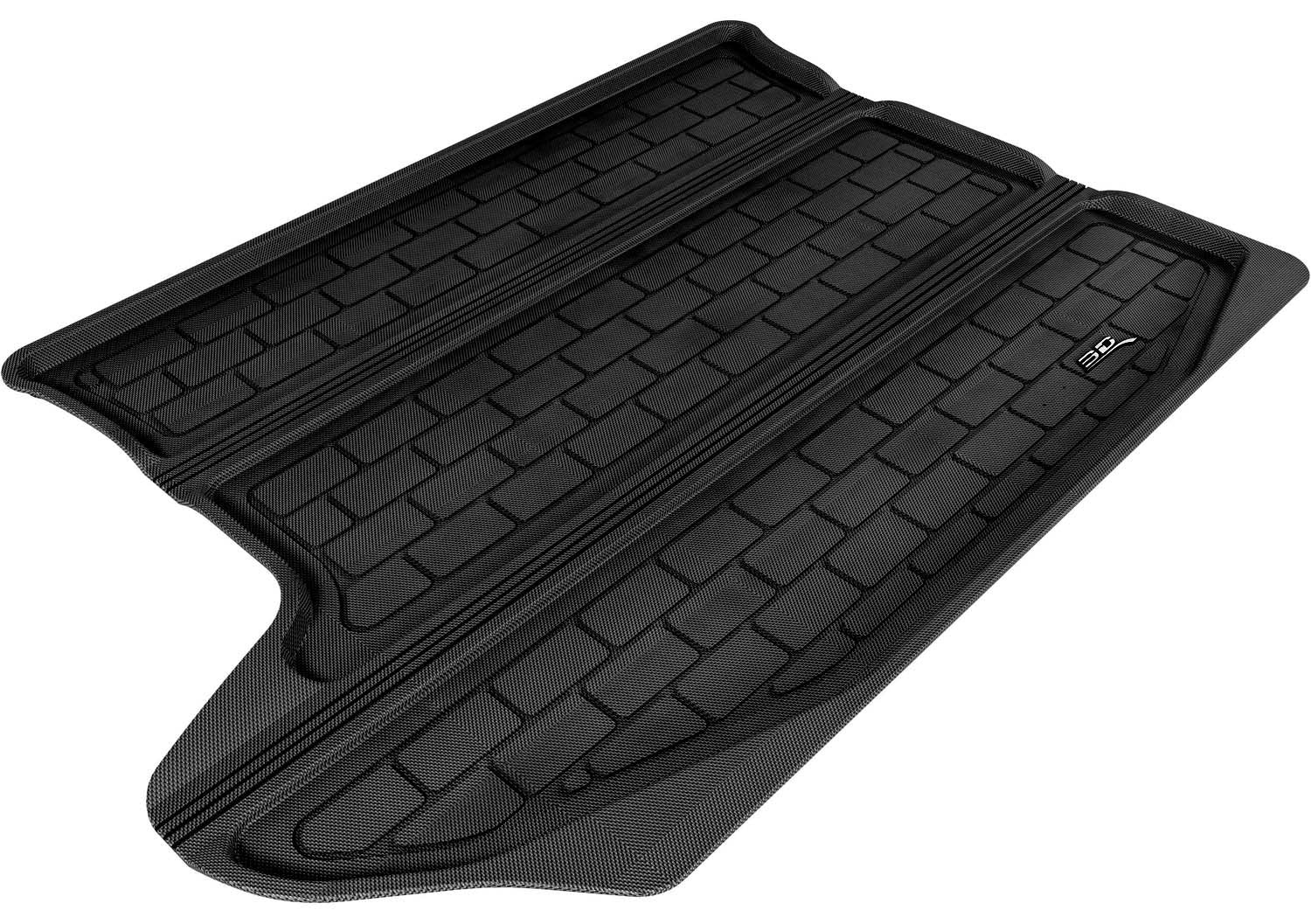 3D MAXpider Custom Fit Cargo All-Weather Floor Mat for Select Jeep Compass Models - Kagu Rubber (Black)