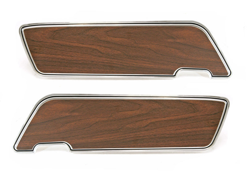 Deluxe Door Panel Inserts Scott Drake C9ZZ-6523942-3W Walnut