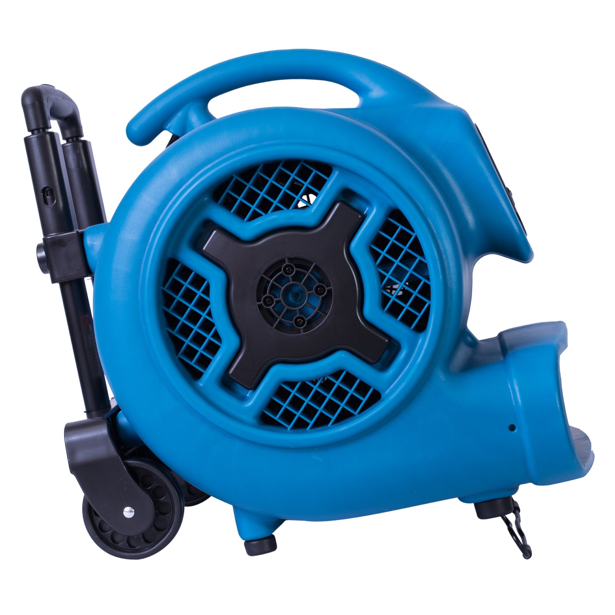 P-800H XPOWER Pro 3/4 HP 3200 CFM Centrifugal Air Mover, Carpet Dryer, Floor Fan, Blower, Telescopic Handle and Wheels, for Water Damage Restoration, Janitorial, Plumbing, Home Use, Blue