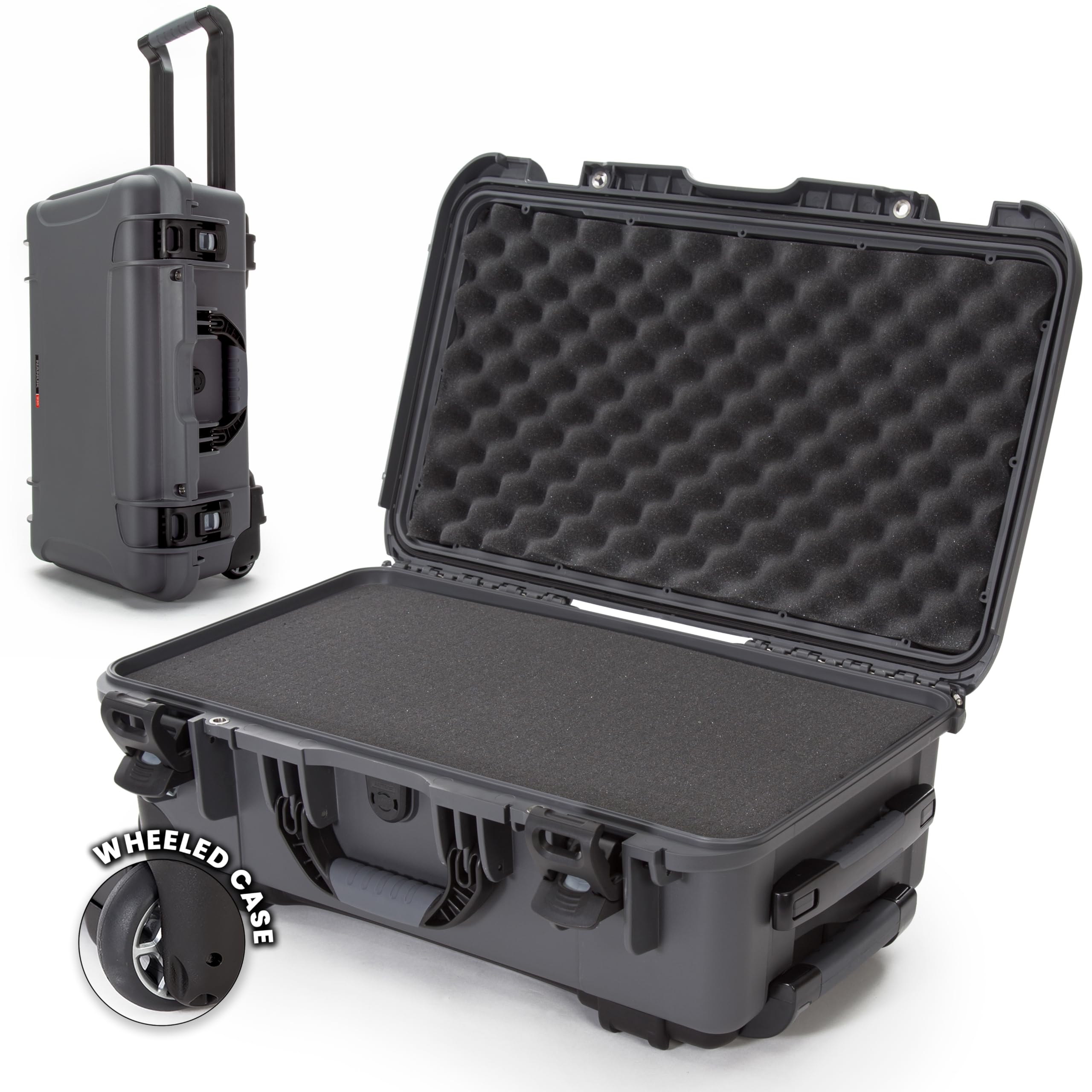 Hard Case NANUK 935 with Cubed Foam – Waterproof Protective Equipment Case with Wheels, 22” x 14” x 9” – Dustproof and Impact Resistant, Airline Carry-On Approved – Graphite