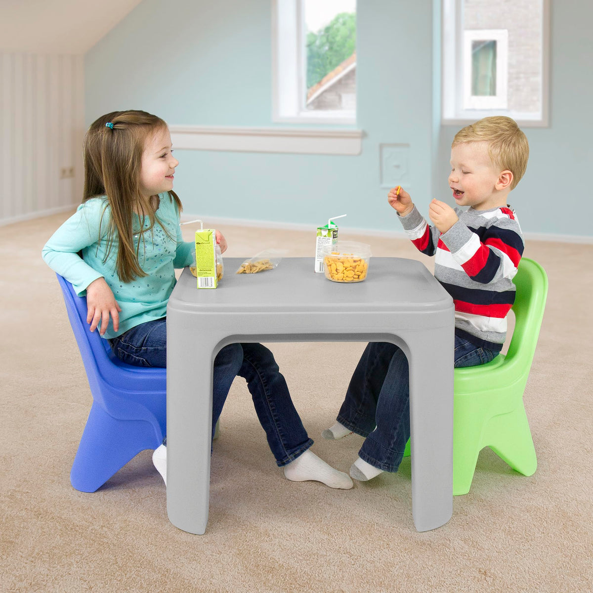 Play Around Table and Chairs Simplay3 216080, Multi