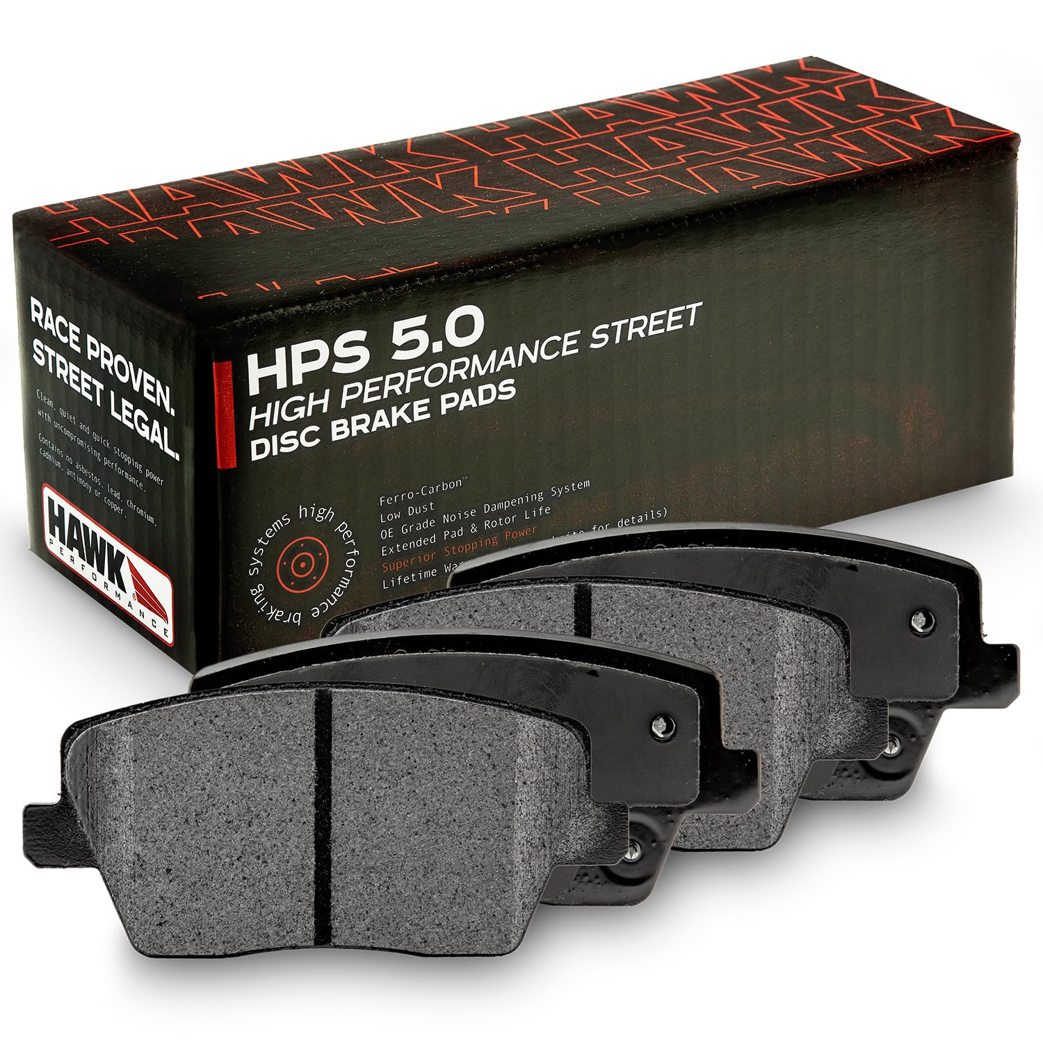 Hawk Performance HPS 5.0 HB936B.622 Street Brake Pads