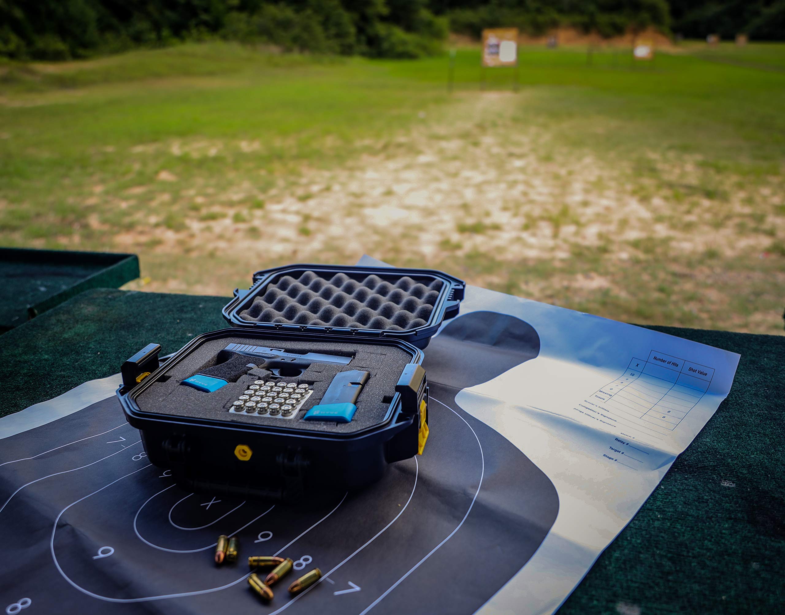 Plano Medium All-Weather Pistol Case, Watertight & Dust-proof with Pluck to Fit Foam, Lockable, Case for Airline Travel