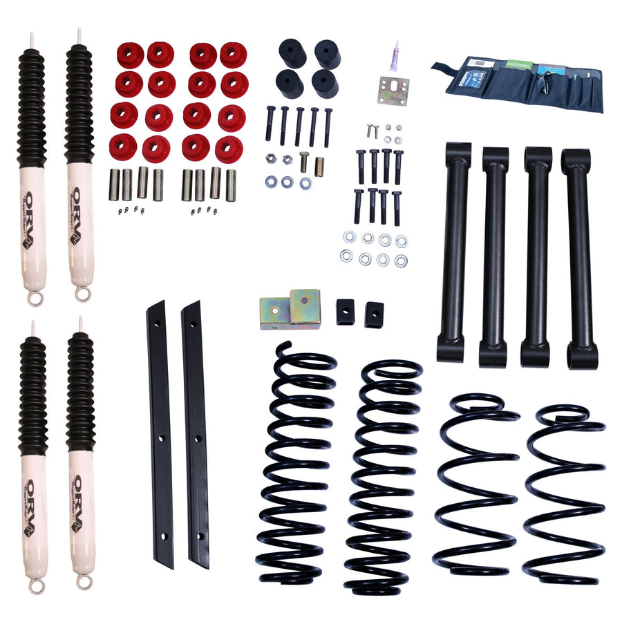Suspension Lift Kit, Rugged Ridge | 2 Inch, Shocks | 18415.31 | Fits 2003-2006 Jeep Wrangler TJ