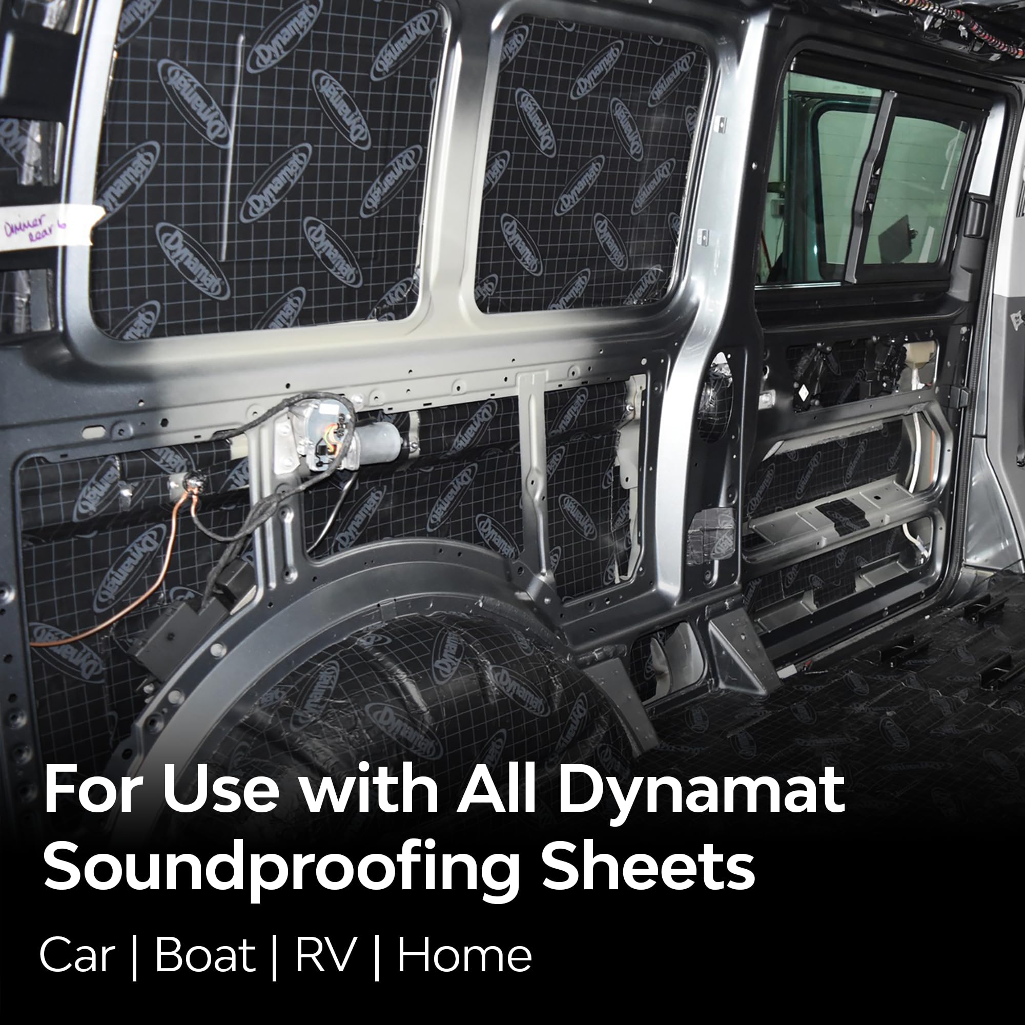 Dynamat DynaTape: Finishing Aluminum Tape for Use with Dynamat Sound Deadening & Car Insulation Material – Heavy-Duty Sealant Tape for Seams, Butyl Rubber, Wires – 1.5” in x 30 ft Roll