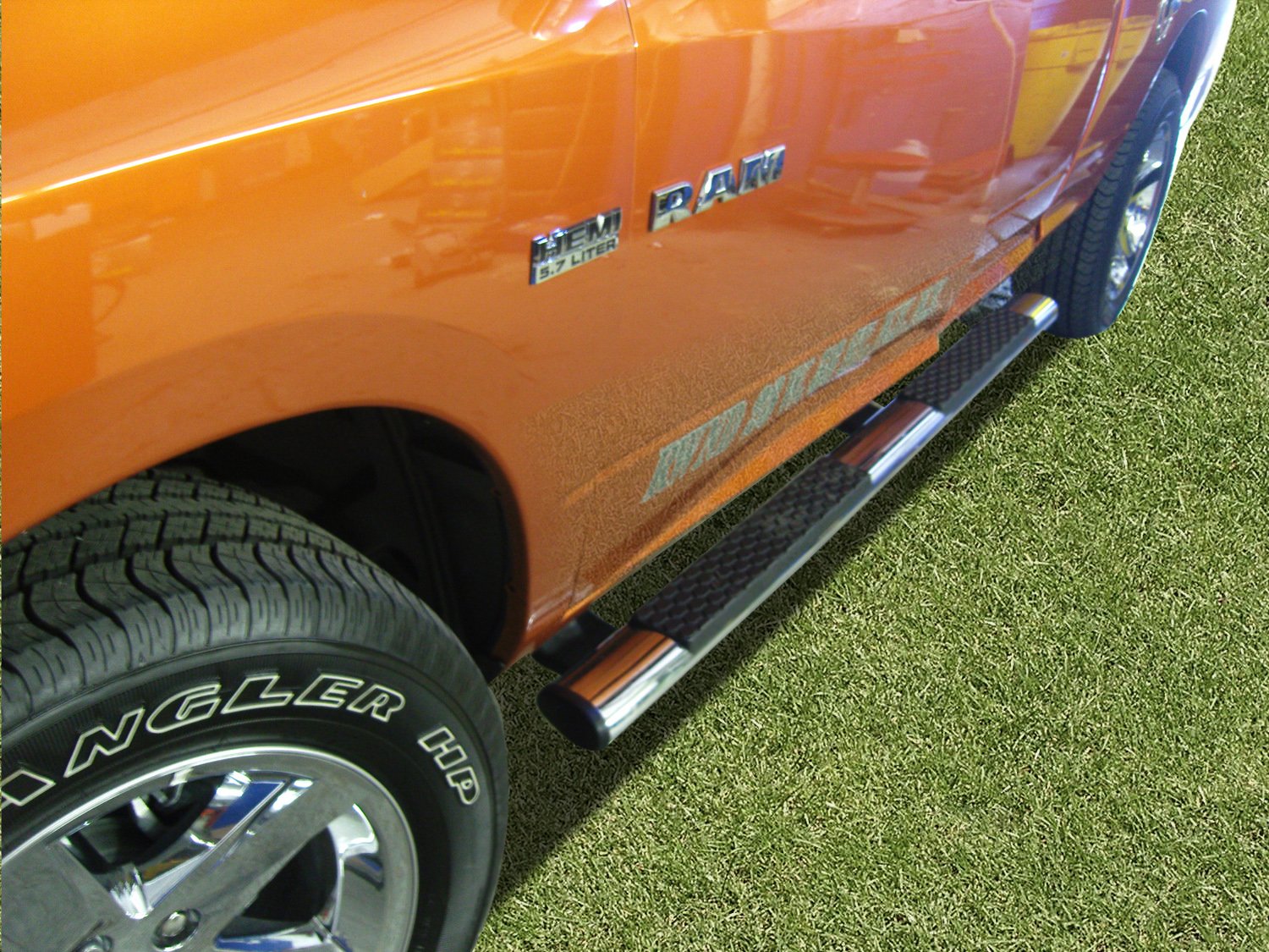 3" BLACK HORSE S/S Side BAR for 09-18 RAM 1500 Crew CAB (Incl.19-23 Ram 1500 Classic)/10-22 RAM 2500/3500/4500/5500 Crew CAB (Incl. Chassis Cab Diesel Models) 9BDG301SS