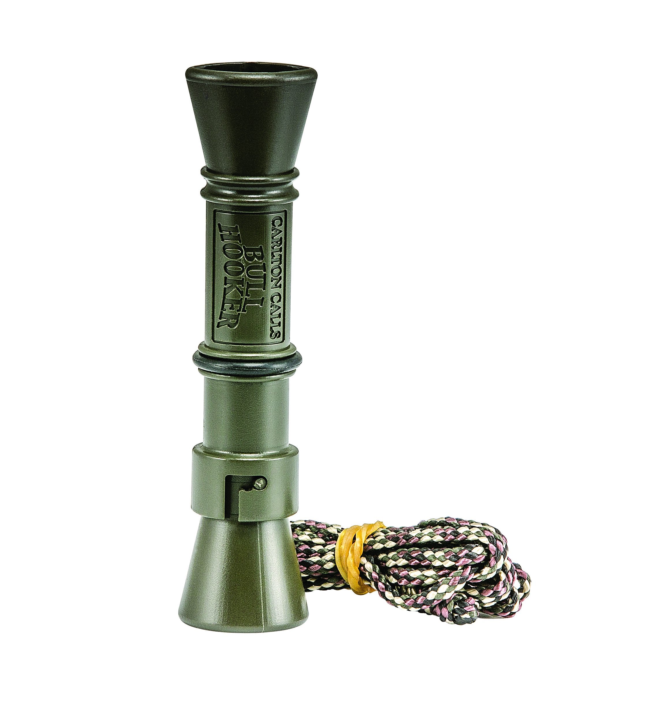 Bull Hooker Cow Call - Hunters Specialties Internal-Reed Design Realistic Authentic Cow Elk Sounds (Carrying Lanyard Included)