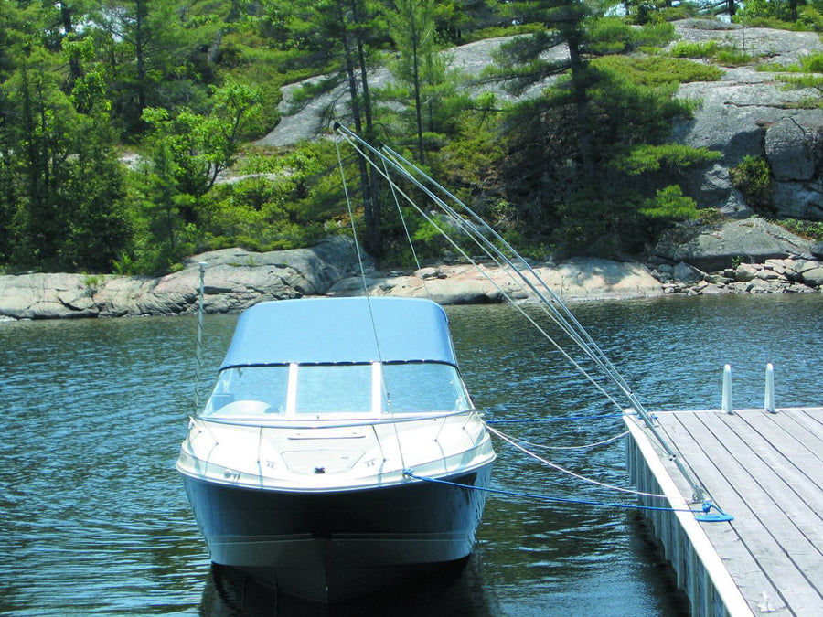 Dock Edge Premium Mooring Whip + Watercraft Docking System (Set of 2), 14' for Craft up to 28' or 10,000 lbs