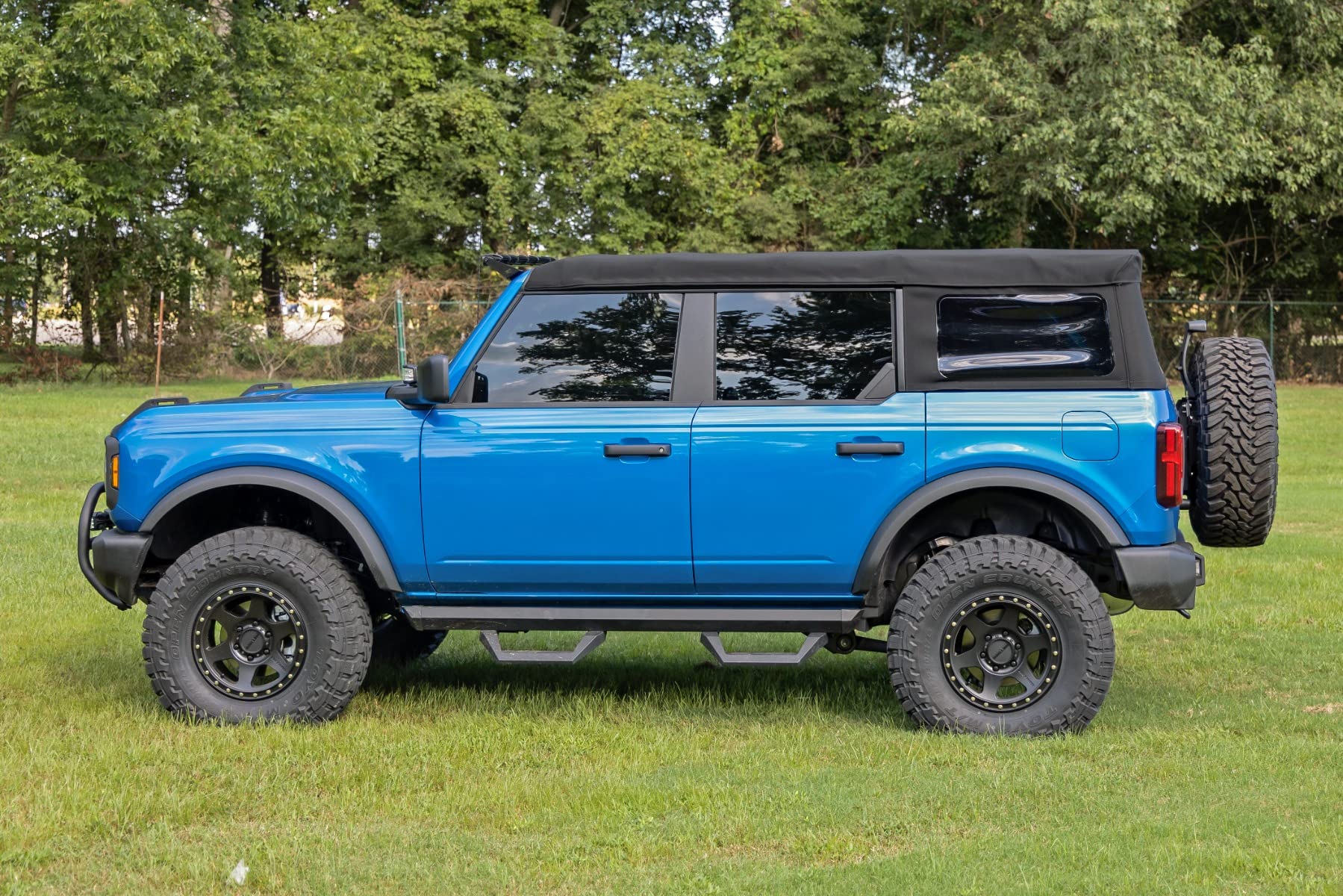 Rough Country Spare Tire Kit Relocation for Ford Bronco (2021-2025) - Bolt-on Reinforced Bracket, Fits up to 35" Tire