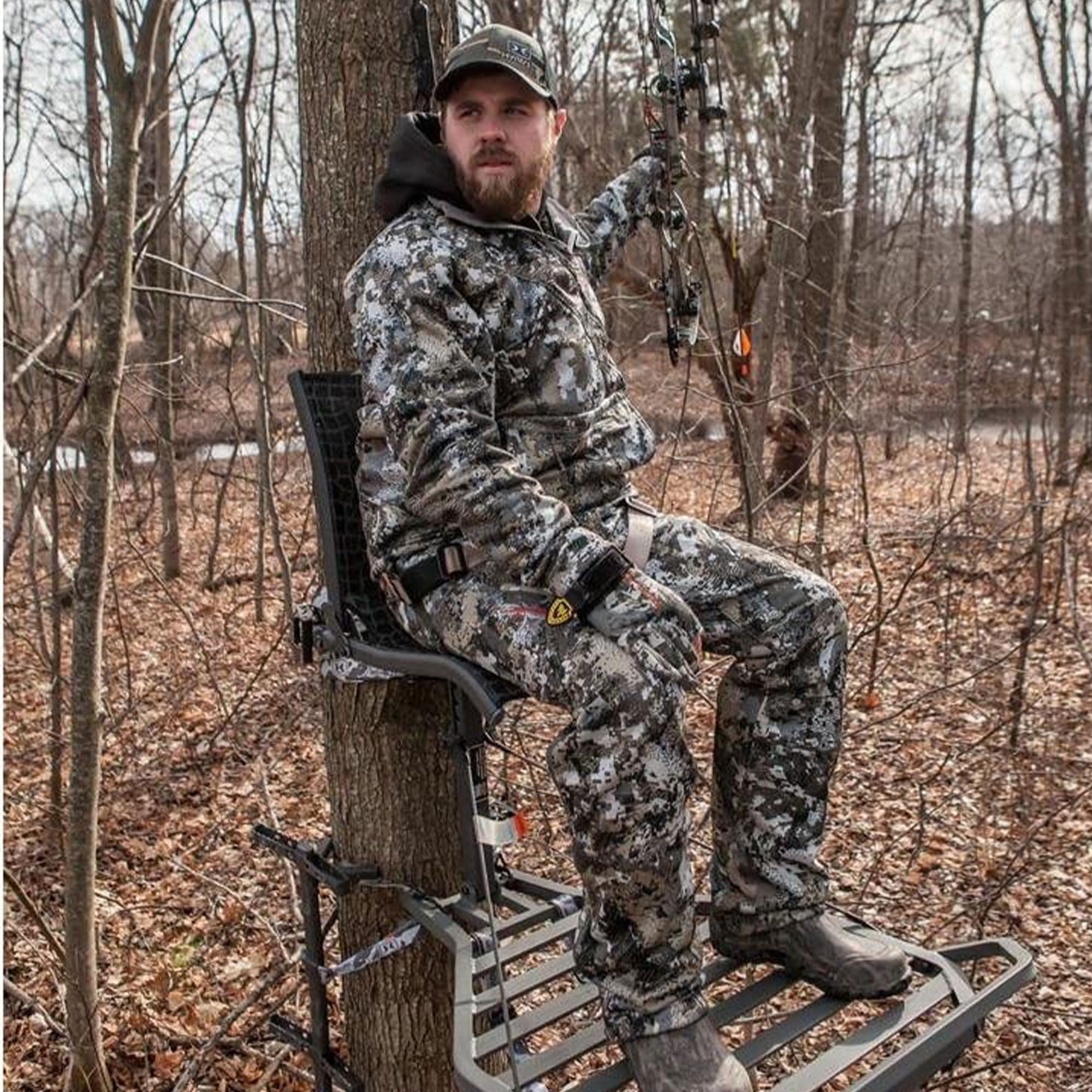 Helium Hang-On Tree Stand, Hawk Kickback XL