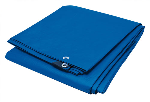Blue Performance Tool W6009 (10 x 20 ft) Waterproof Tarp Cover Great for Canopy Tent, Boat, RV Or Pool Cover Standard Poly Tarp