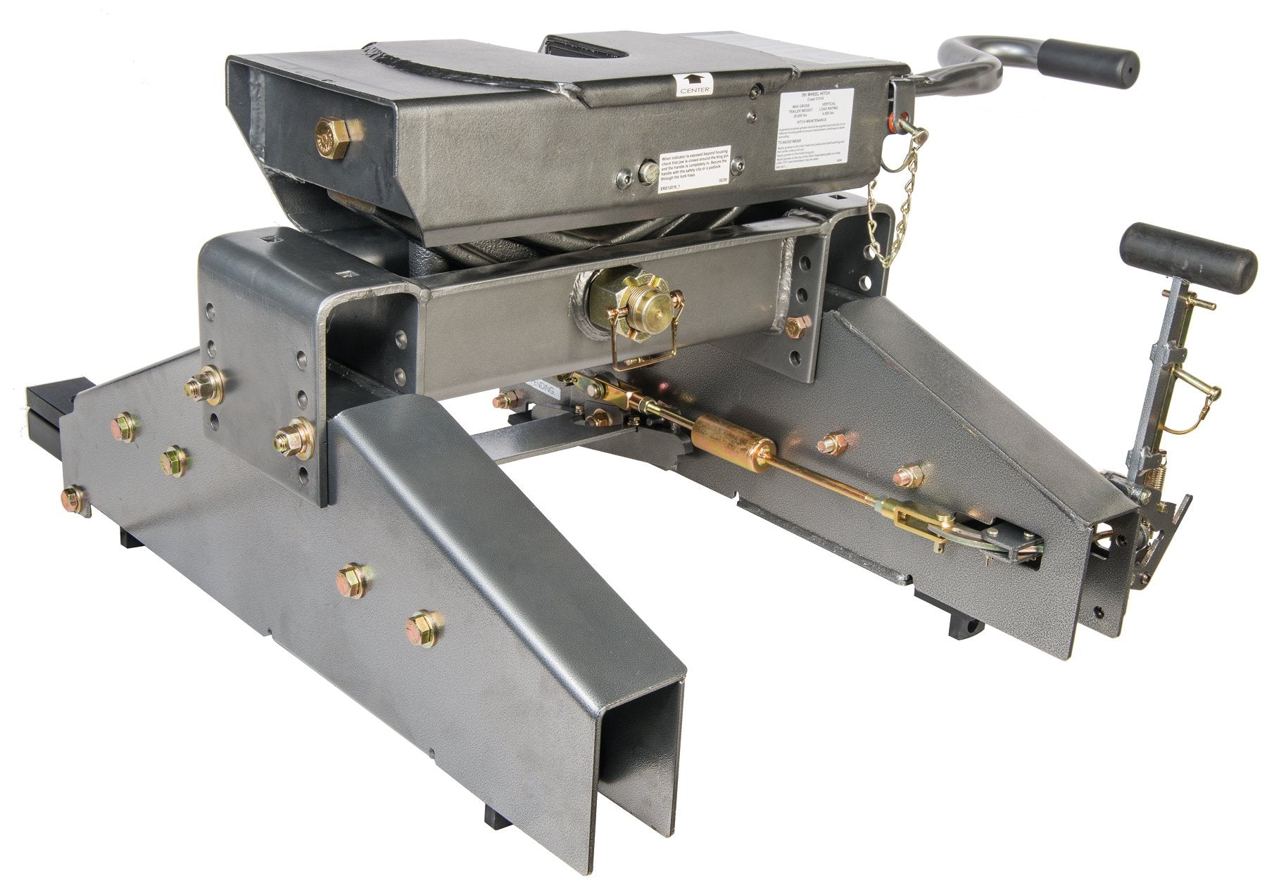 Husky 31690 Wrap Around Jaw 5th Wheel Hitch with Glider, 26K-W 26,000 lb Capacity