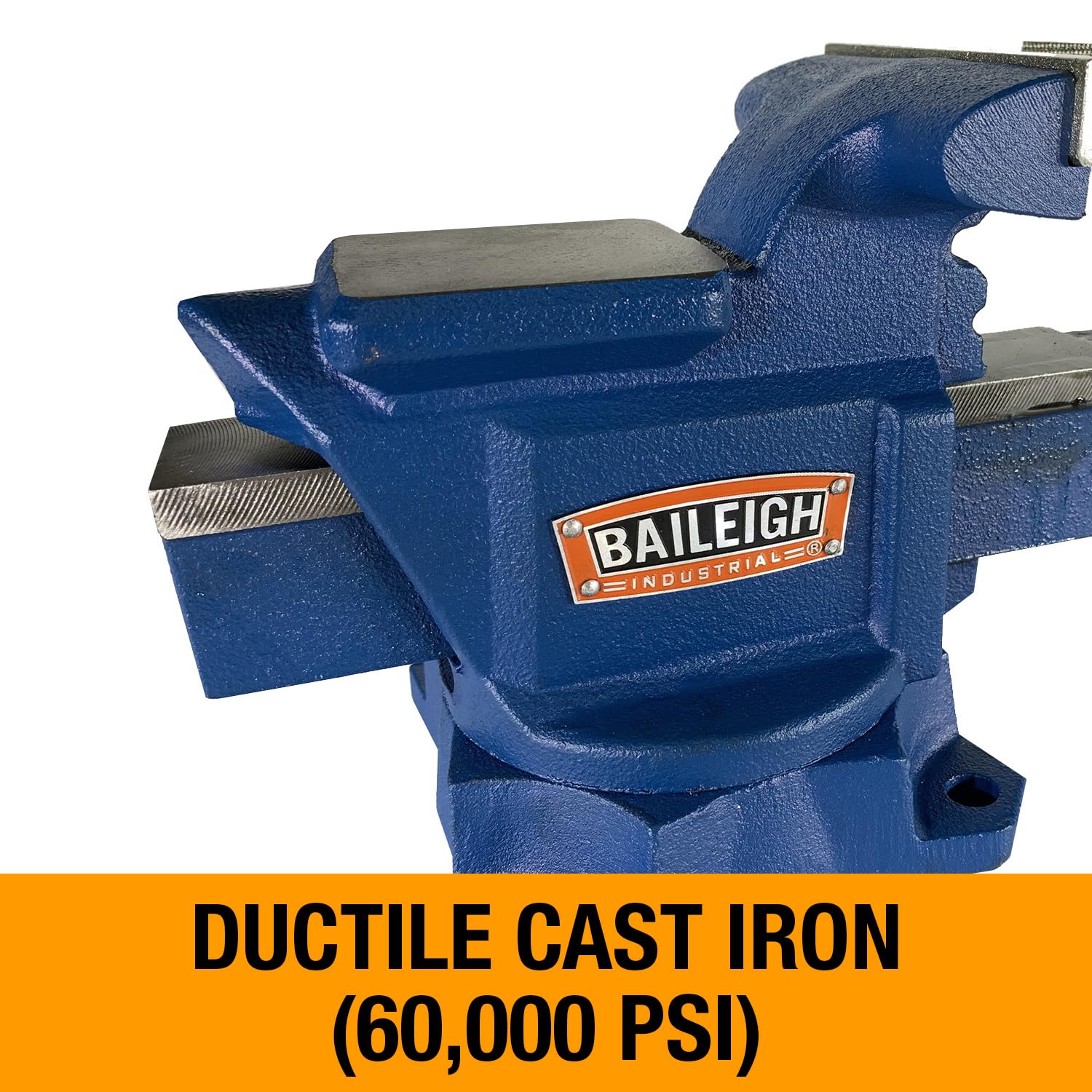 Baileigh Bench Industrial Vise, 4-1/2" Jaw Width, 5" Max Opening (BV-4I)