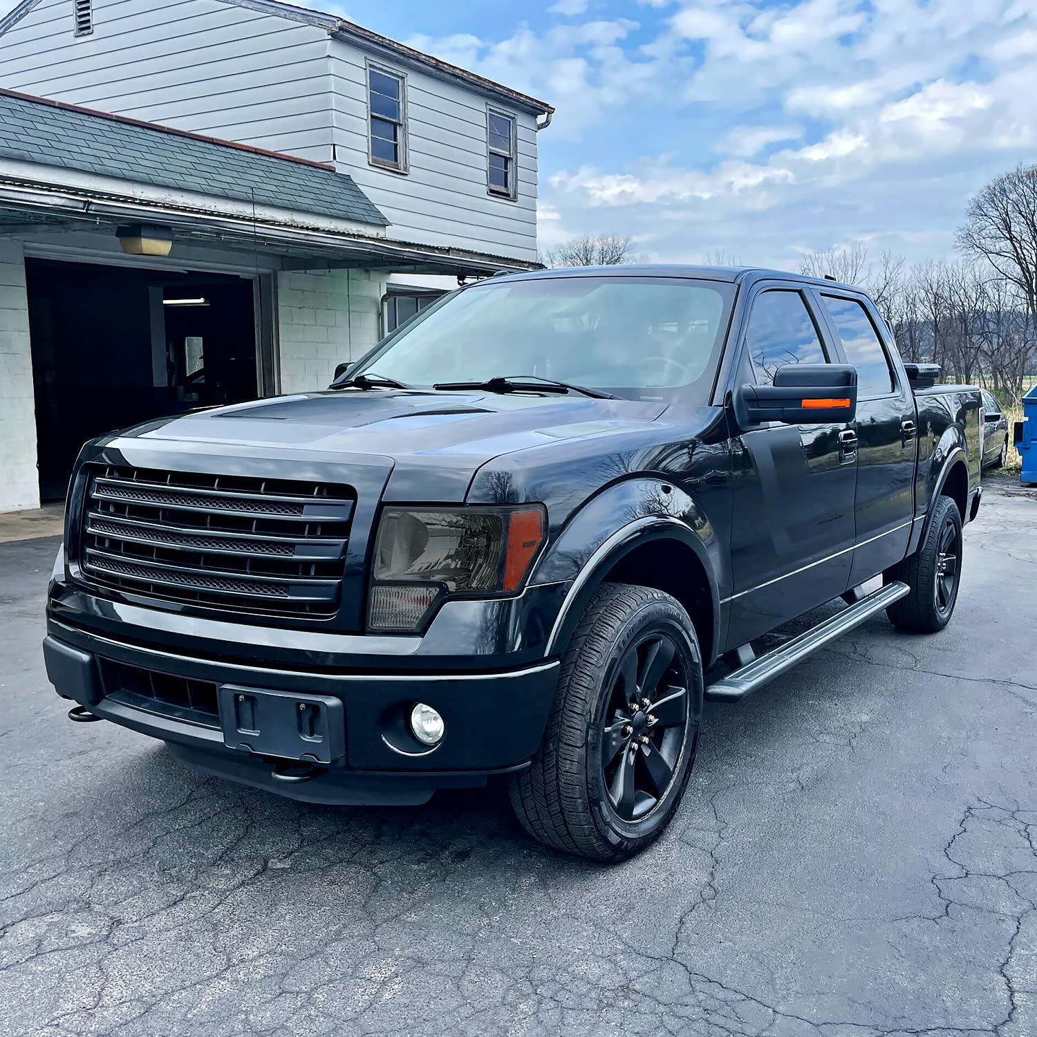 Black Smoke Headlights SPEC-D TUNING Compatible with 2009-2014 Ford F-150, Left + Right Pair Headlamps Assembly