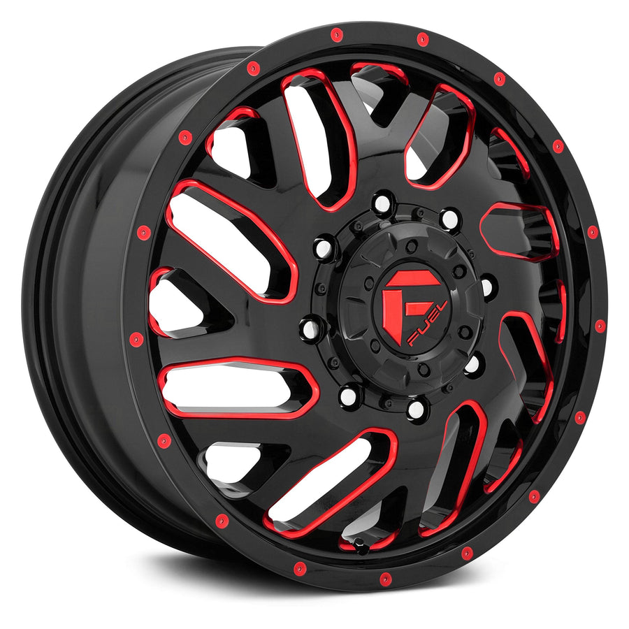 D656 FUEL TRITON Black Wheel with Painted and TPMS Compatible (20 x 8.25 inches /8 x 154 mm, -221 mm Offset)