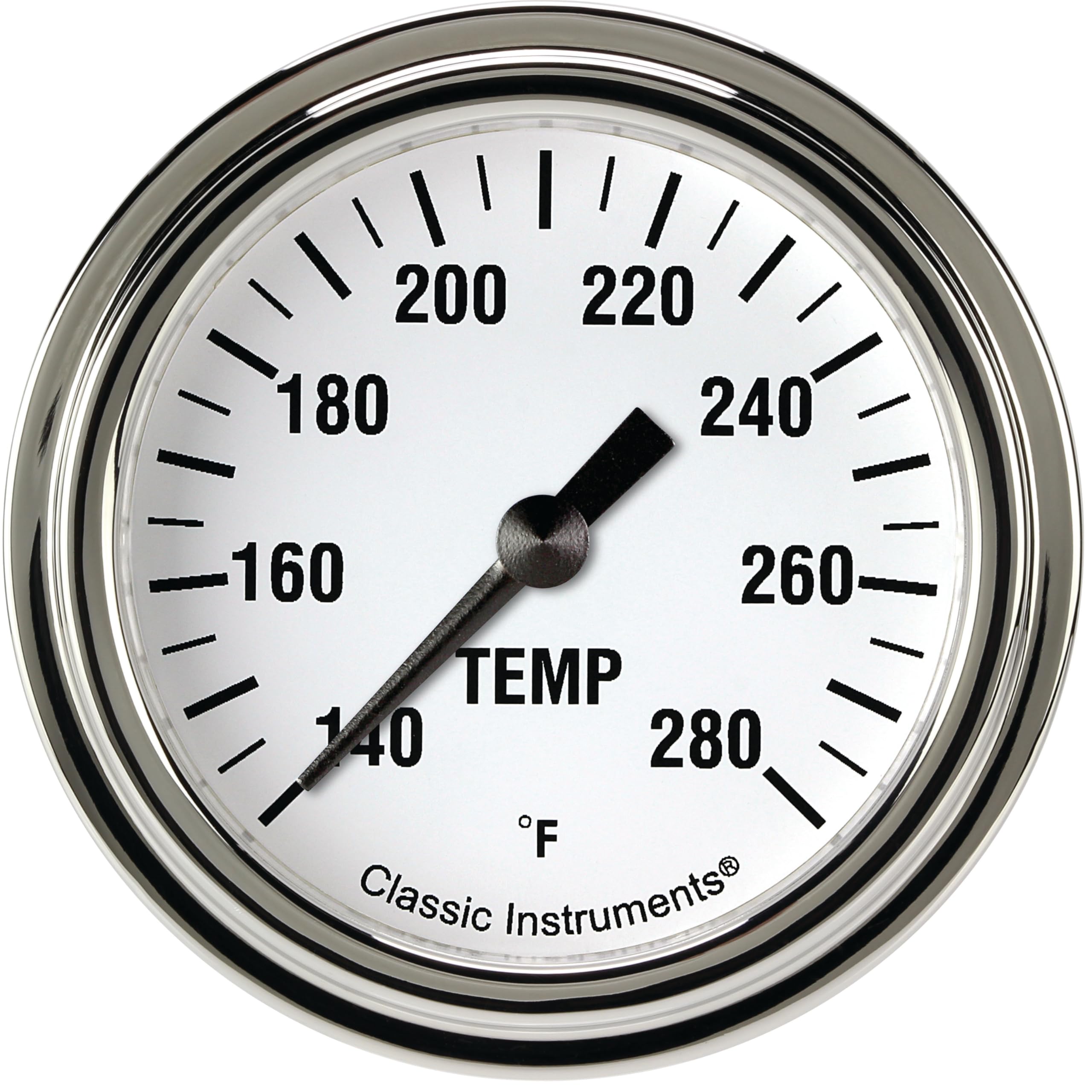 White Hot Classic Instruments 2 5/8 in Water Temperature Gauge WH326SLF-04 1/4