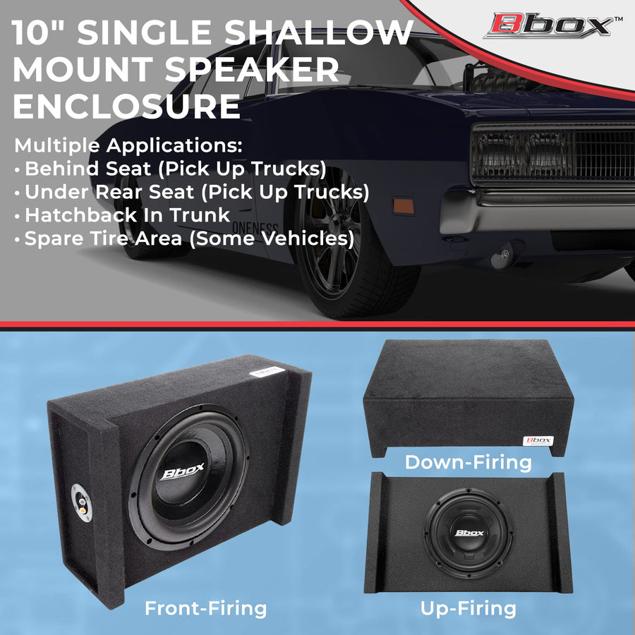 Atrend 10AME Bbox 10-Inch Single Sealed Shallow Mount Downfire Enclosure