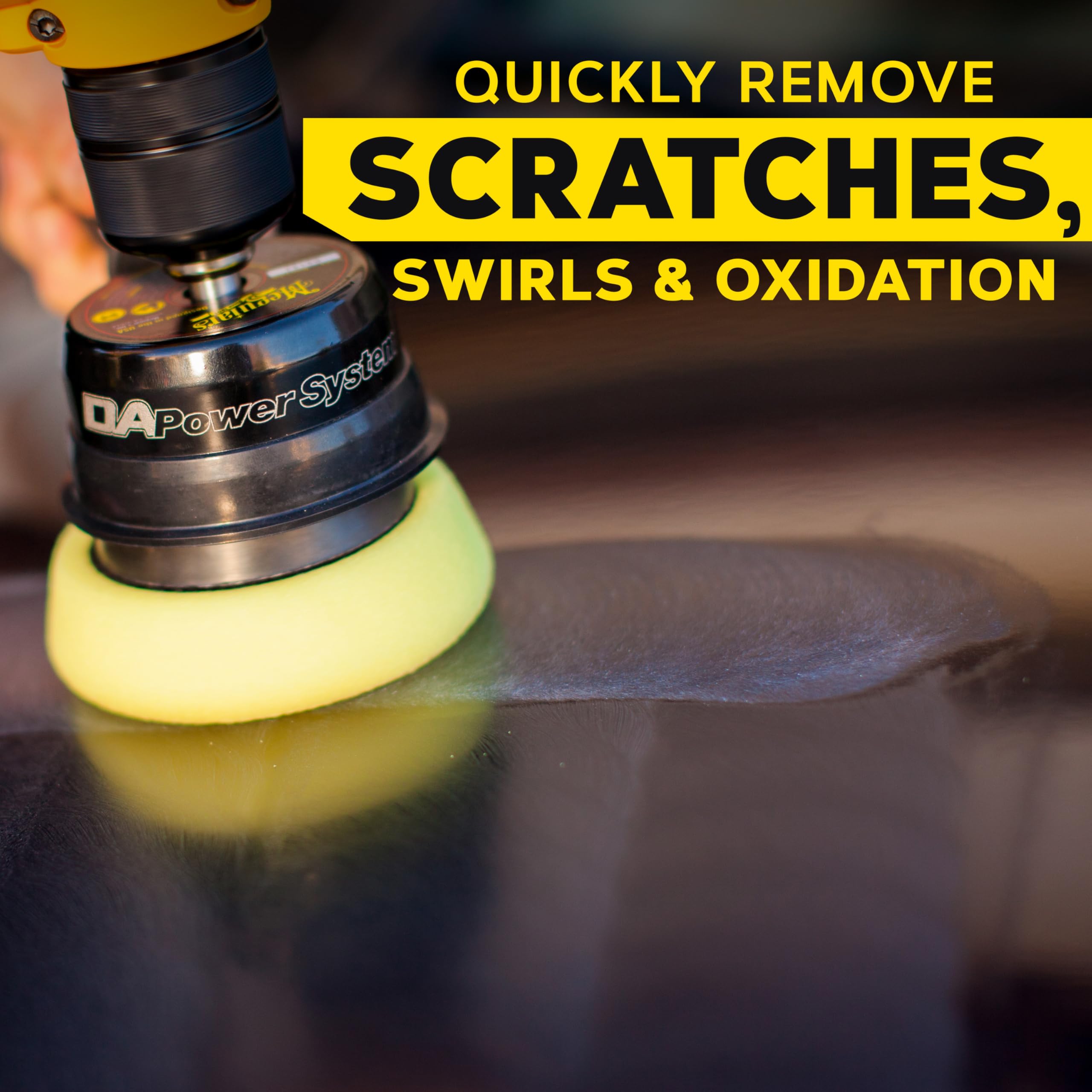 Meguiar's Dual Action Power System Tool G3500, Boost Your Auto Care Arsenal with This Car Detailing Tool, Apply Product and Remove Imperfections, Conveniently Attaches to Most Standard Drills