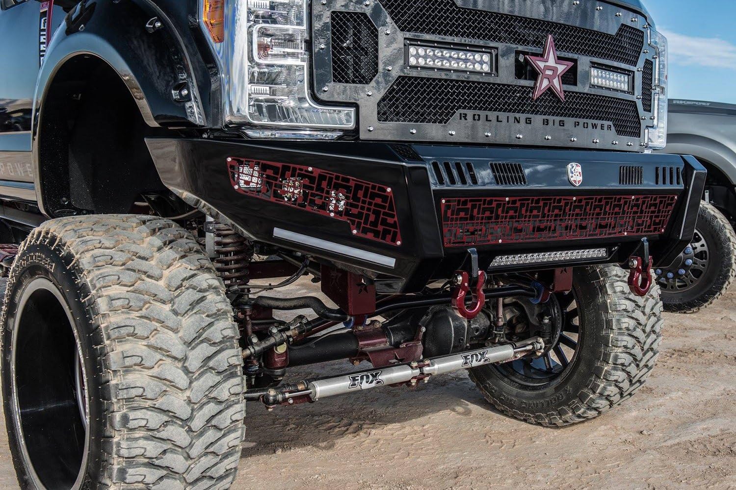 Front Bumper Road Armor 6172DF-B0-P2-MR-BH-B Fits Ford F-250 Super Duty
