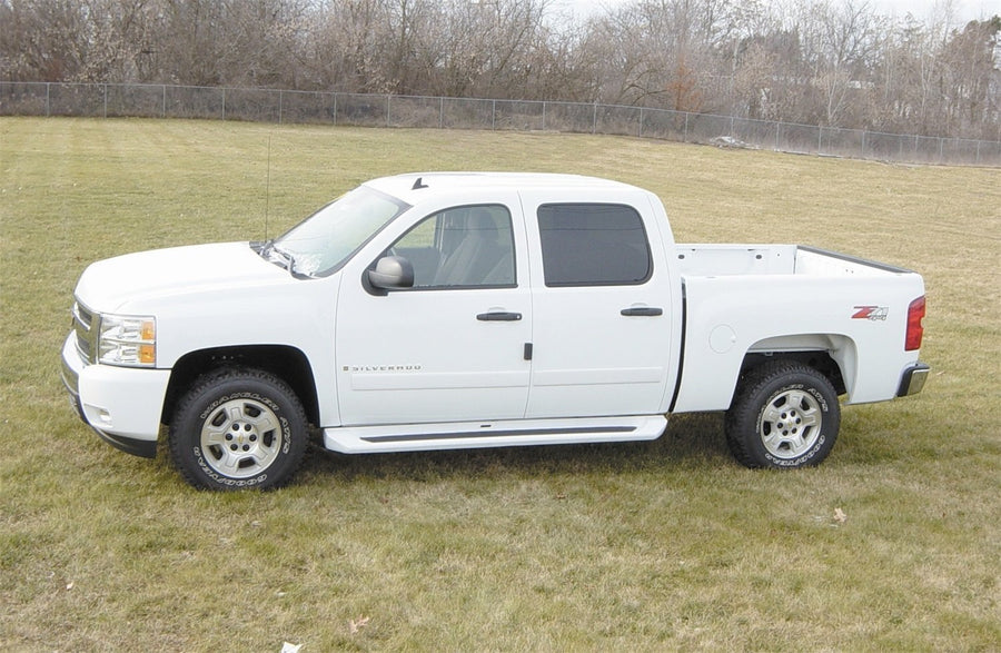 Owens Products Glastep Plus 3153 Custom Molded Fiberglass Gray Running Boards 07-13 Silverado/Sierra 1500 07-14 Silverado/Sierra 2500/3500 Except HD 11-14 Diesel Crew Cab