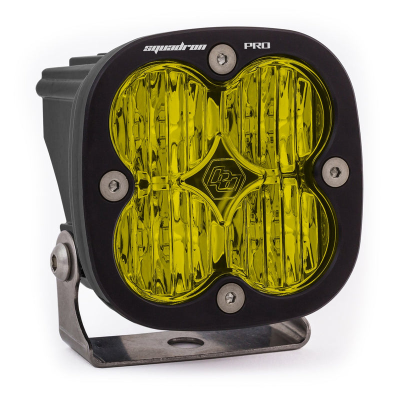 Baja Designs Black Squadron Pro LED Light Pod (Wide Cornering; Amber)