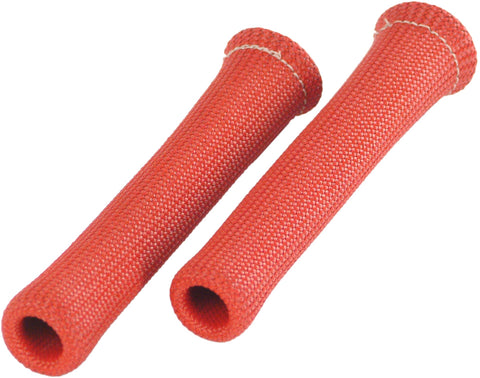 Protect-A-Boots Design Engineering Red 6" Spark Plug Boot Protector Sleeves Pack of 2 – Heat Resistant Covers for Spark Plug Boots and Engine Wire Protection