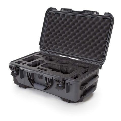 Waterproof Nanuk 935 Carry-On Hard Case with Custom Foam Insert for Sony a7R Size Camera w/Wheels - Graphite