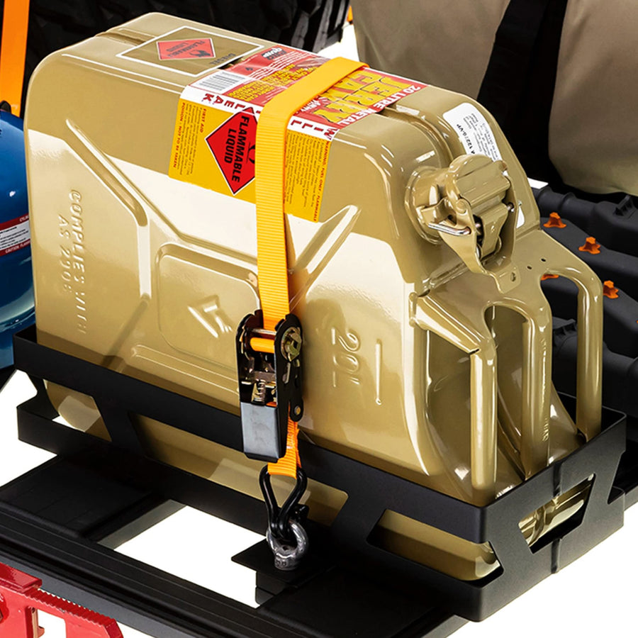 ARB 1780330 Jerry Can Mount Base Rack 4x4 Accessories Single - Horizontal, Easy Fitment Allows Jerry cans to Your Base Rack