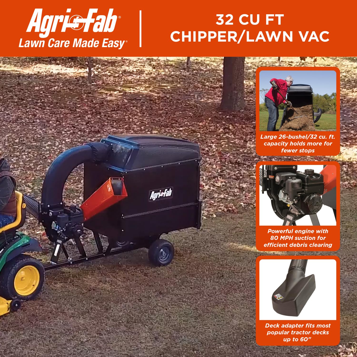 Chip-N-Vac Agri-Fab 45-0632, 32 cu.ft. Collection System (300 Gallon)