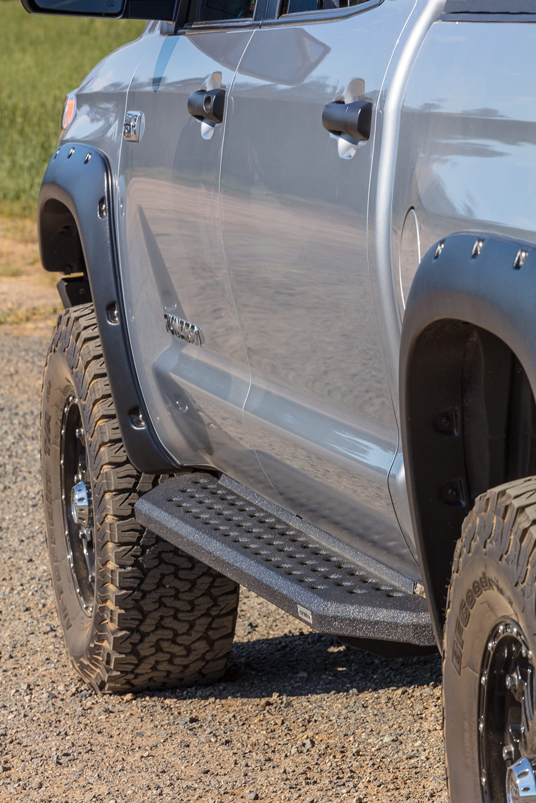 Go Rhino Running Boards & Brackets RB20 | Cab Length, Galvanized Steel, Protective Bedliner Coating | 69443280T | Fits 2024 Toyota Tacoma Double Cab
