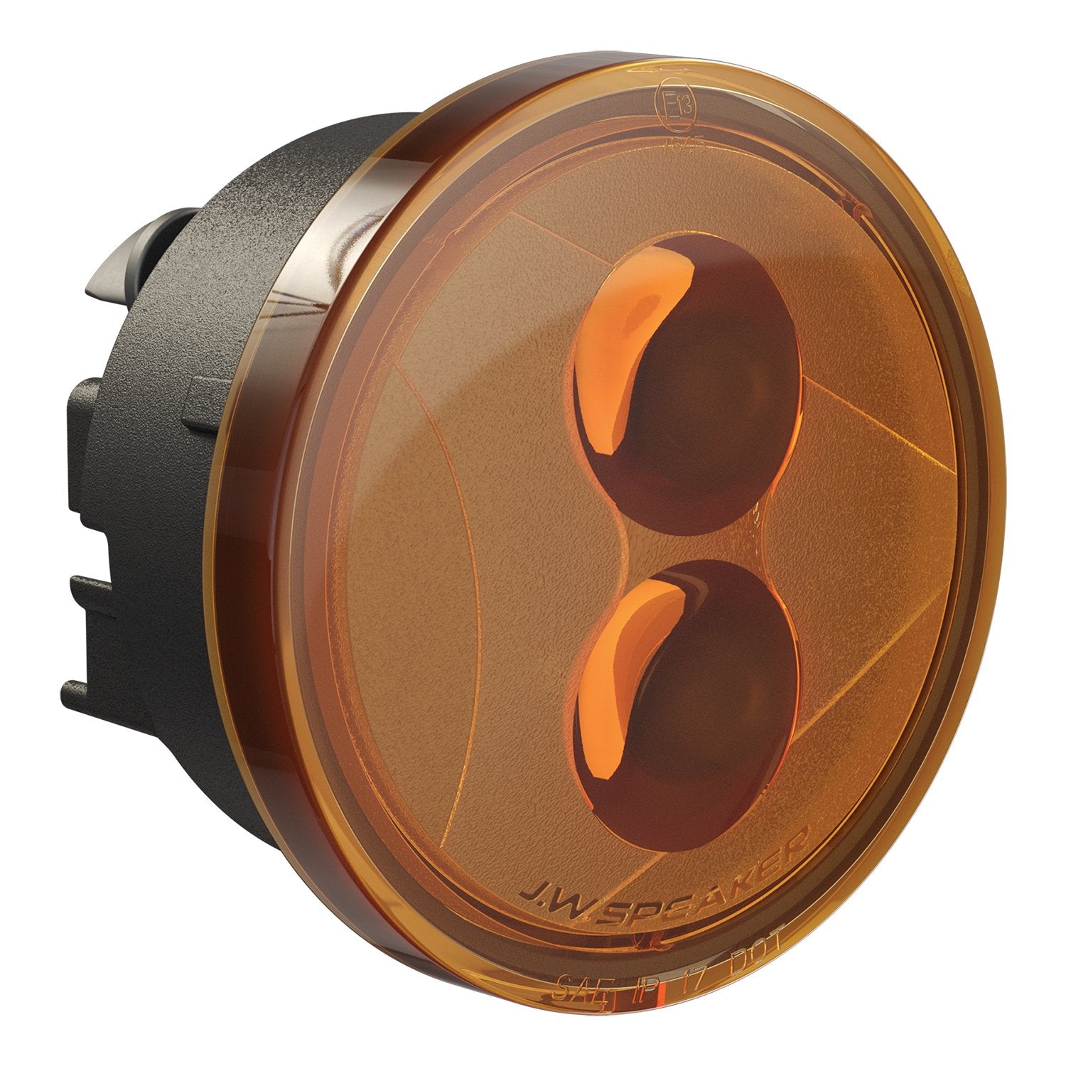 Model 239 J2 J.W. Speaker 0346483 12V DOT/ECE LED Round Turn Signals with Amber Lens - 2 Light Kit