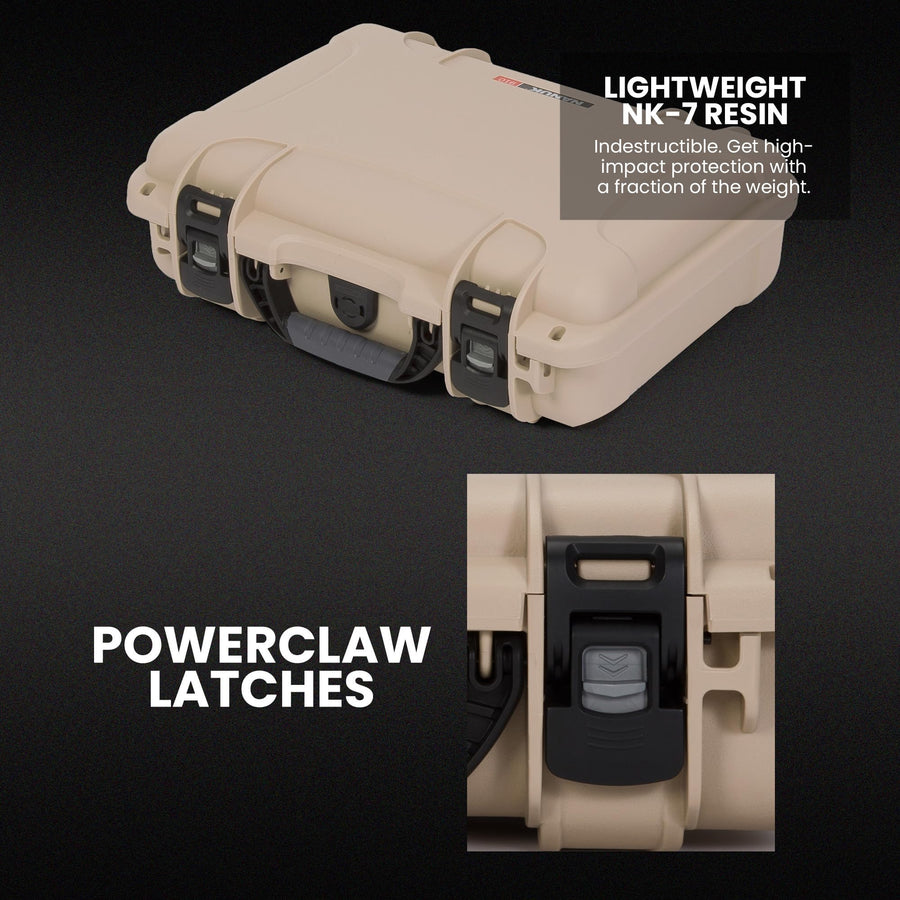 NANUK Hard Case with Custom Foam Insert for 15 UP up to 2 Professional Sporting Gear with Wheels – IP67 Waterproof Gear Case Storage, Made in Canada