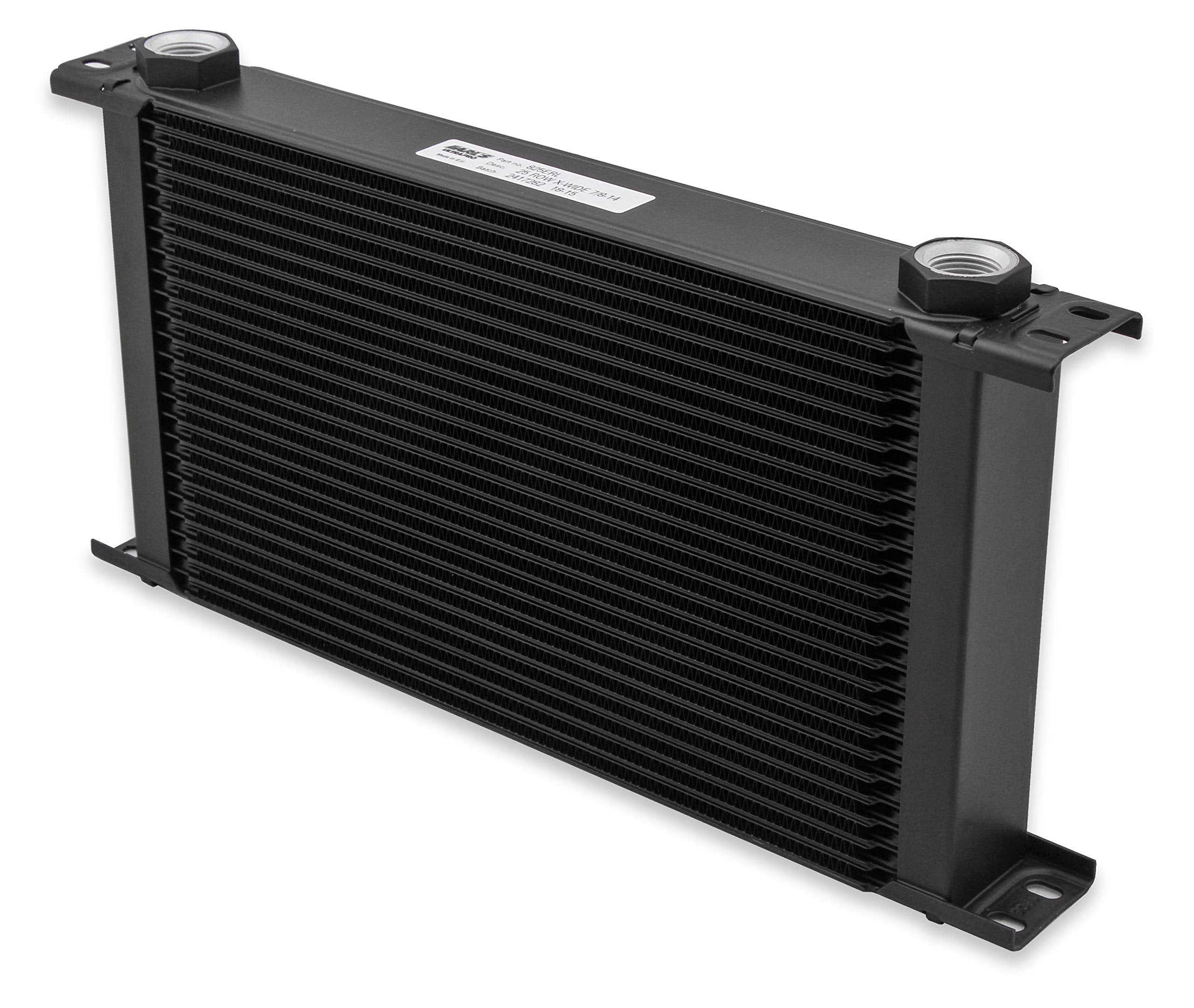 UltraPro Oil Cooler Earl's 825ERL - Black - 25 Rows - Extra-Wide Cooler - 10 O-Ring Boss Female Ports