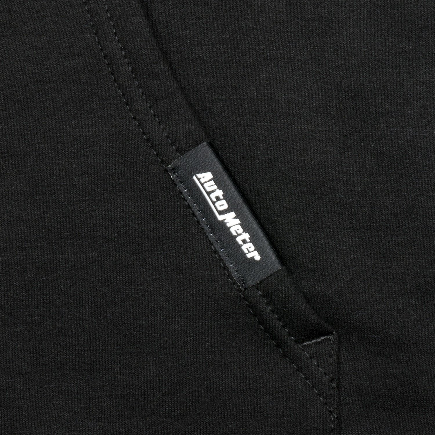 Zip Hoodie AutoMeter, Adult Large, Black, 'Vintage'