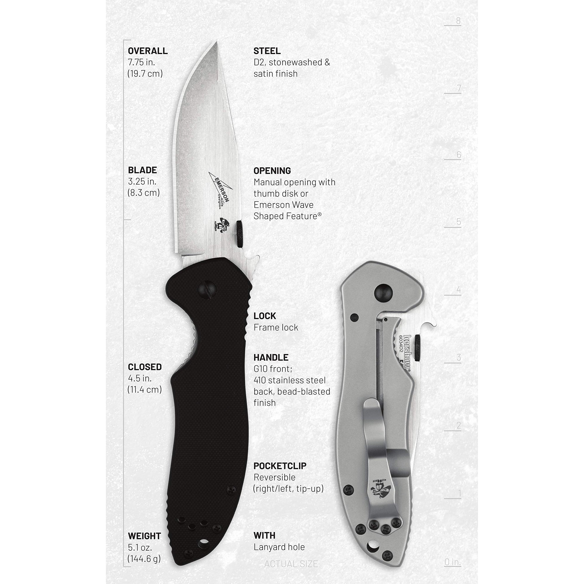 Emerson Kershaw CQC-6K Folding Pocket Knife